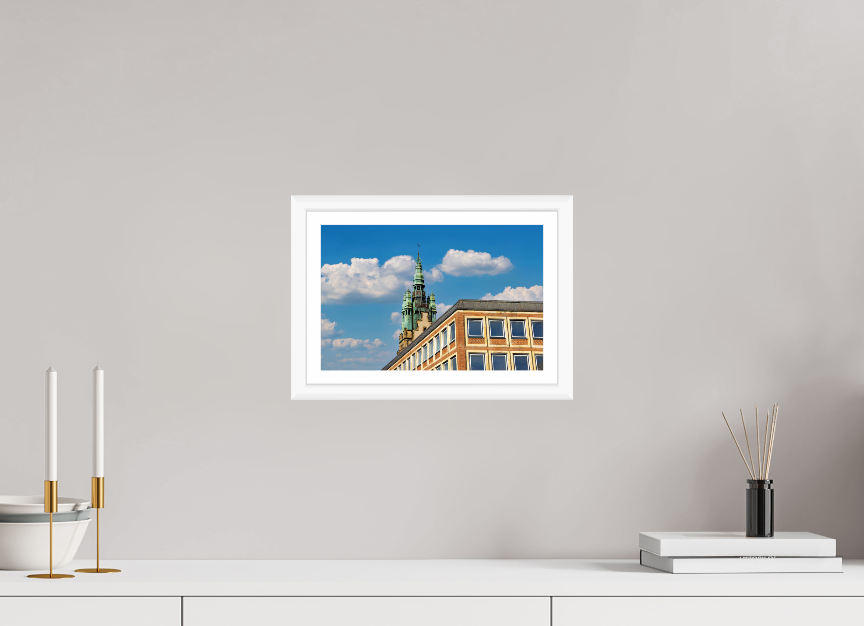 30 x 20 cm, Bern weiß und Rand Stadthaustrum - Stadthaus