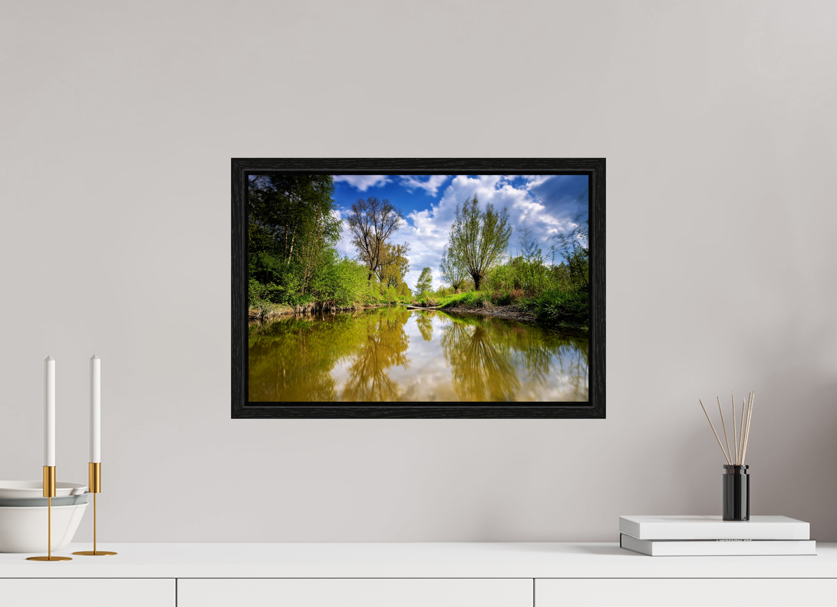 45 x 30 cm, Floater Frame Aa - Renaturierung / 2