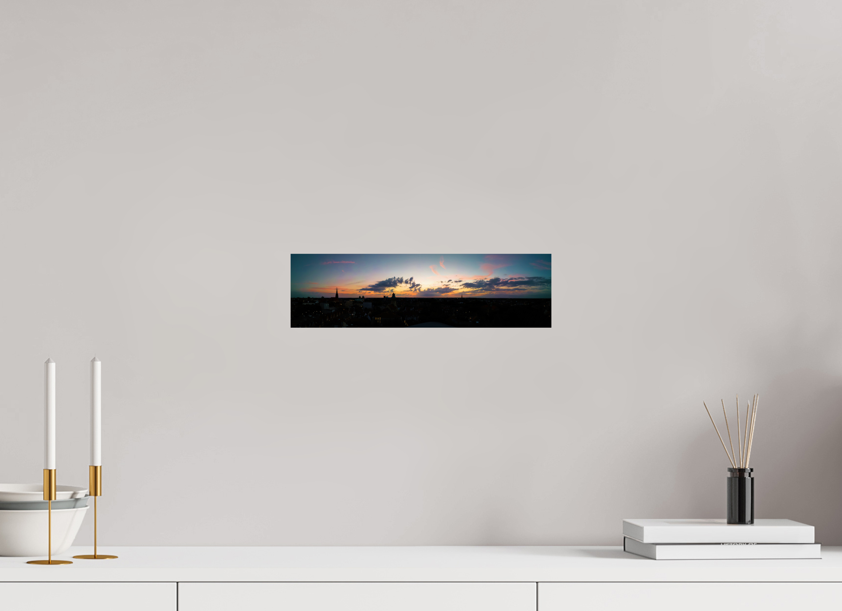 35,3 x 10 cm, Baryta - Fine Art Skyline / Cineastisch