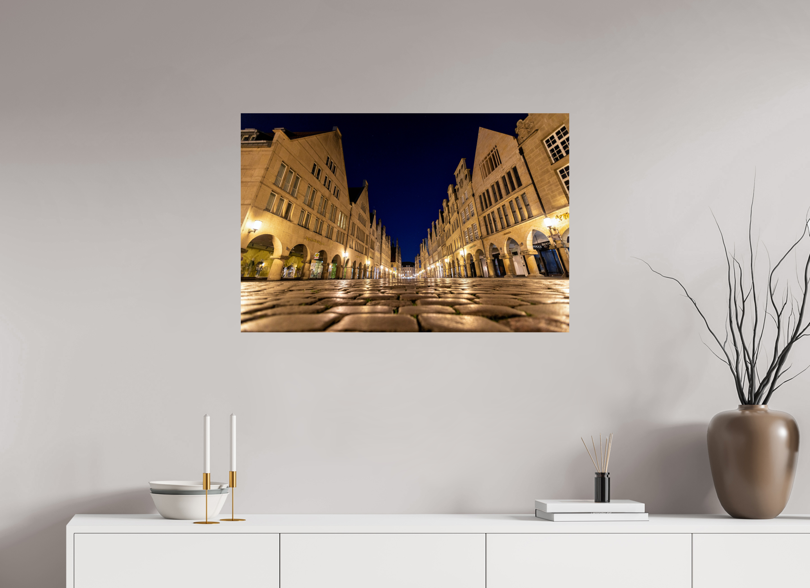 90 x 60 cm, Baryta - Fine Art Prinzipalmarkt - Perspektive