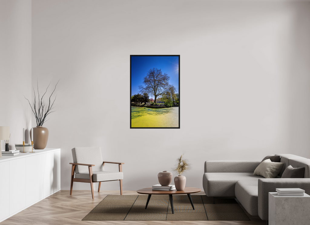 80 x 120 cm, Floater Frame Baum Enegelenschanze