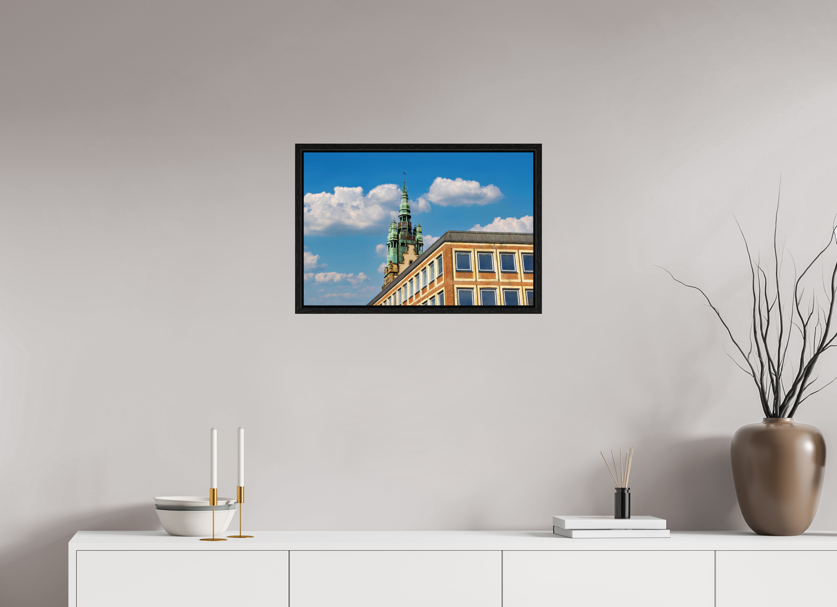 60 x 40 cm, Floater Frame Stadthaustrum - Stadthaus
