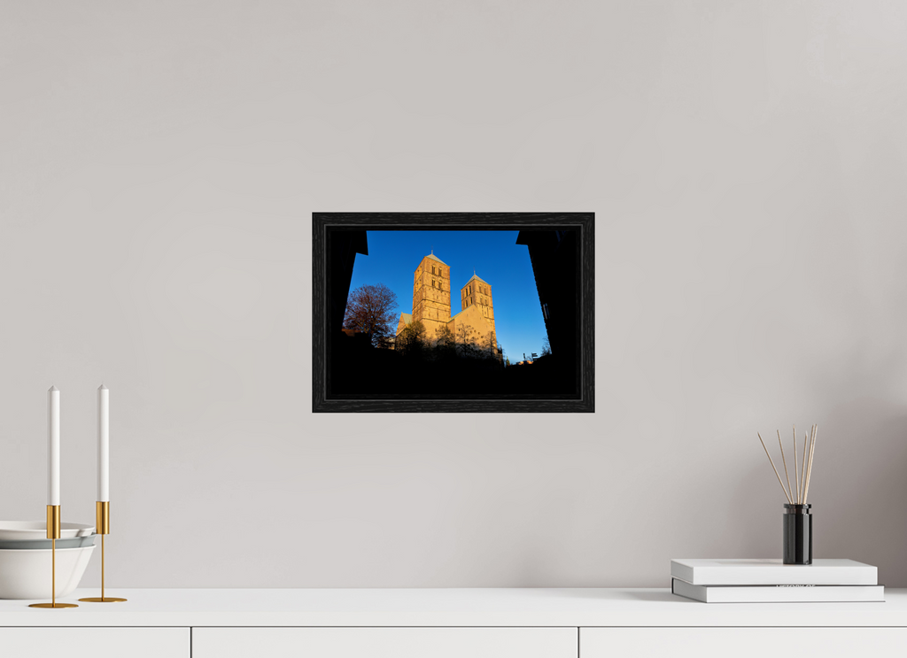 30 x 20 cm, Floater Frame Der Dom - Westseite