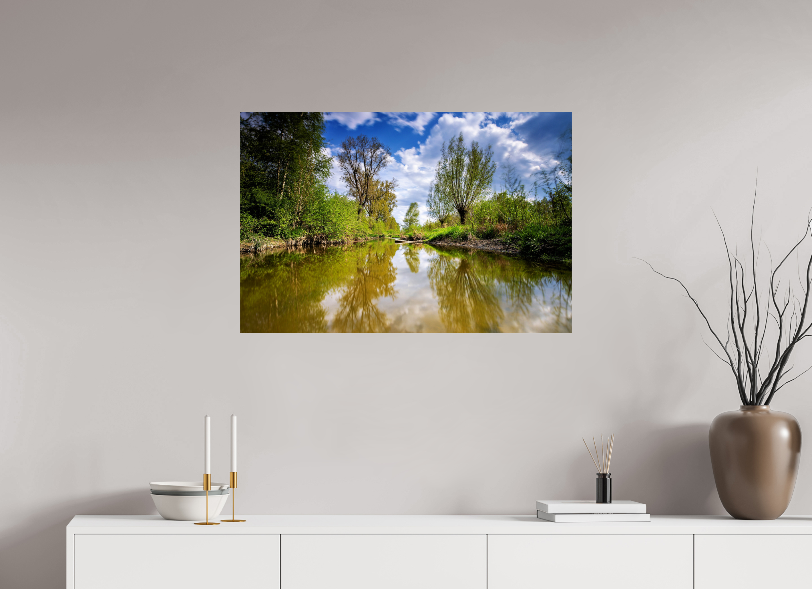 90 x 60 cm, Photo Print Under Acrylic Glass Aa - Renaturierung / 2