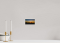 16 x 9 cm, Acrylglas Fine Art Pigmentdruck Skyline / Sonnenuntergang