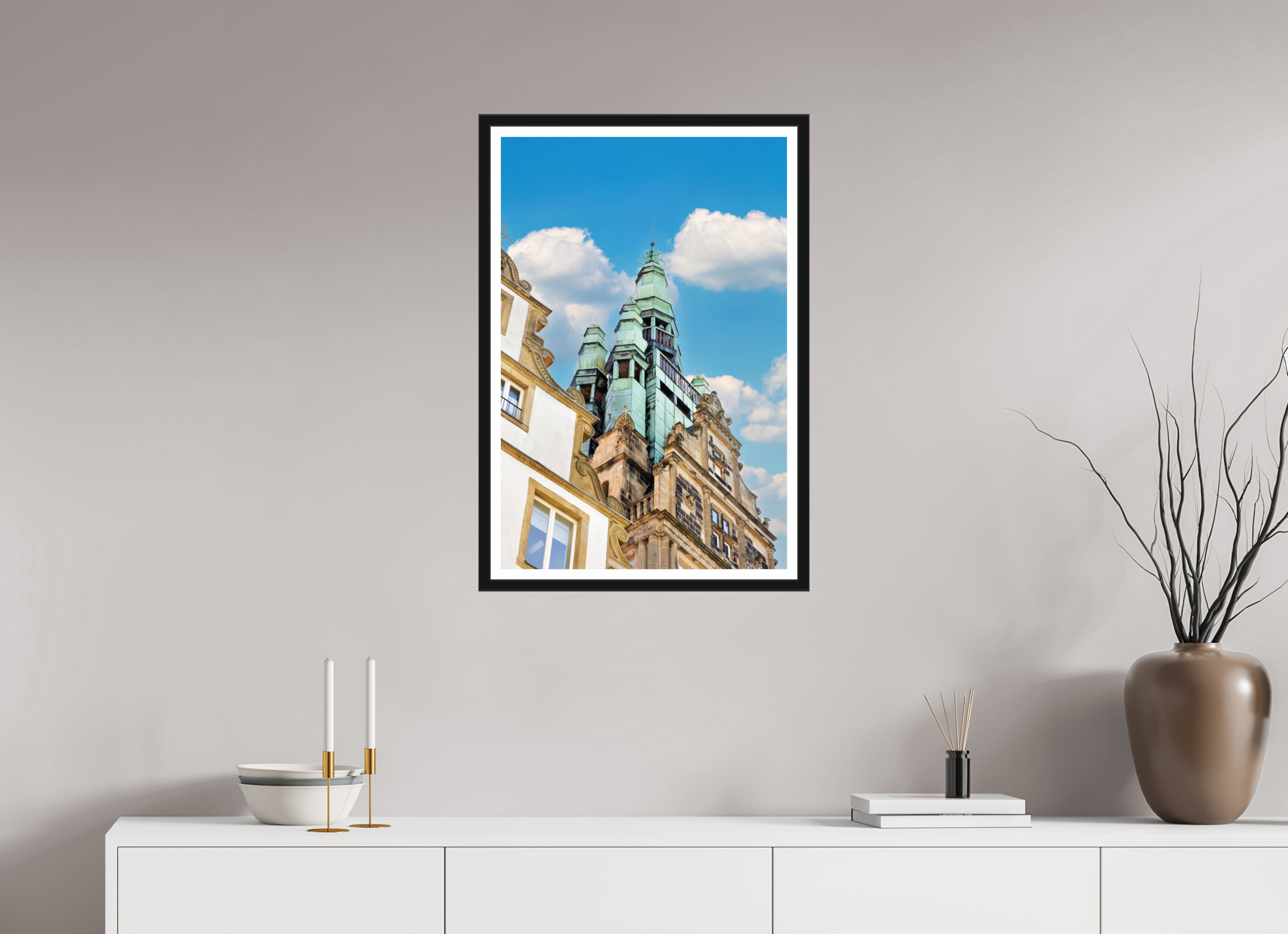 50 x 75 cm, Bern und Rand Der Stadthausturm im Hochformat