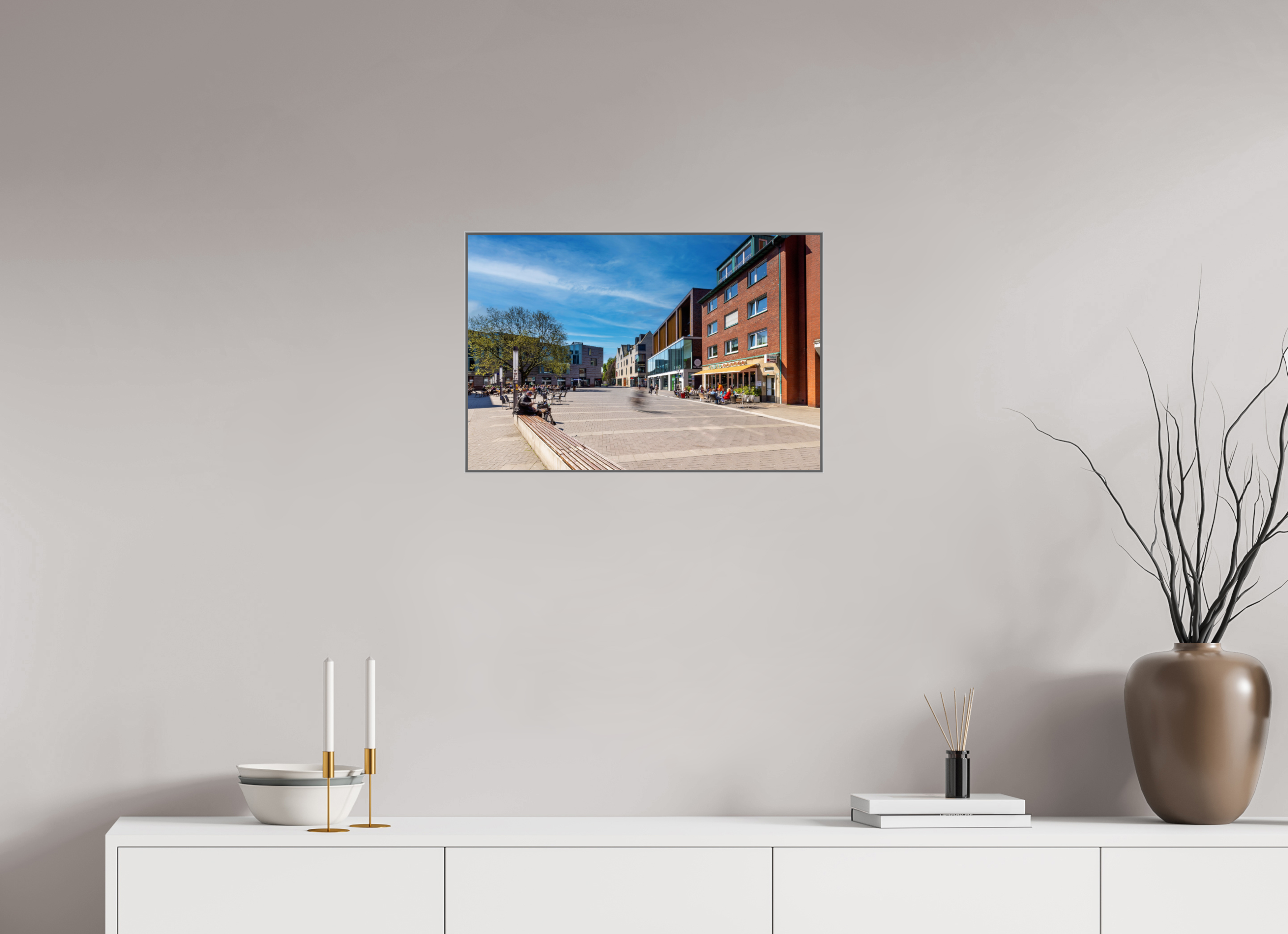 60 x 40 cm, Alurahmen 25mm Stubengasse - Innenstadt