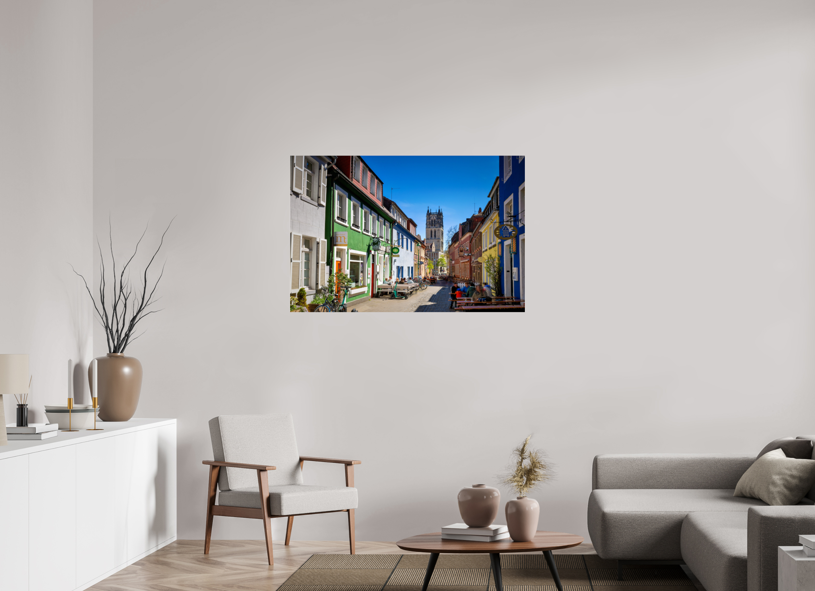 120 x 80 cm, Photo Print Under Acrylic Glass Altstadt
