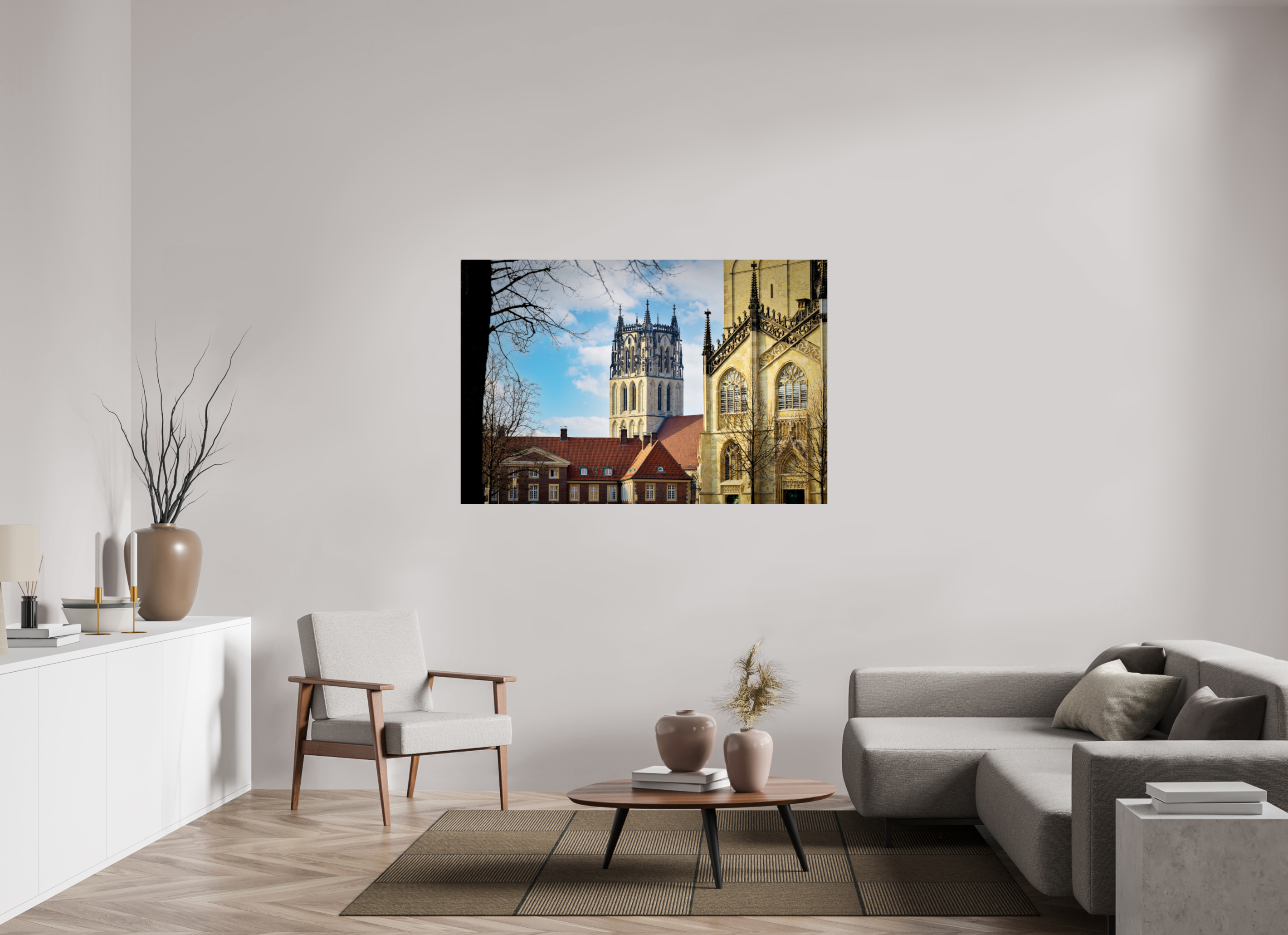 150 x 100 cm, Photo Print On Fuji Crystal DP II Überwasserkirche mit Dom