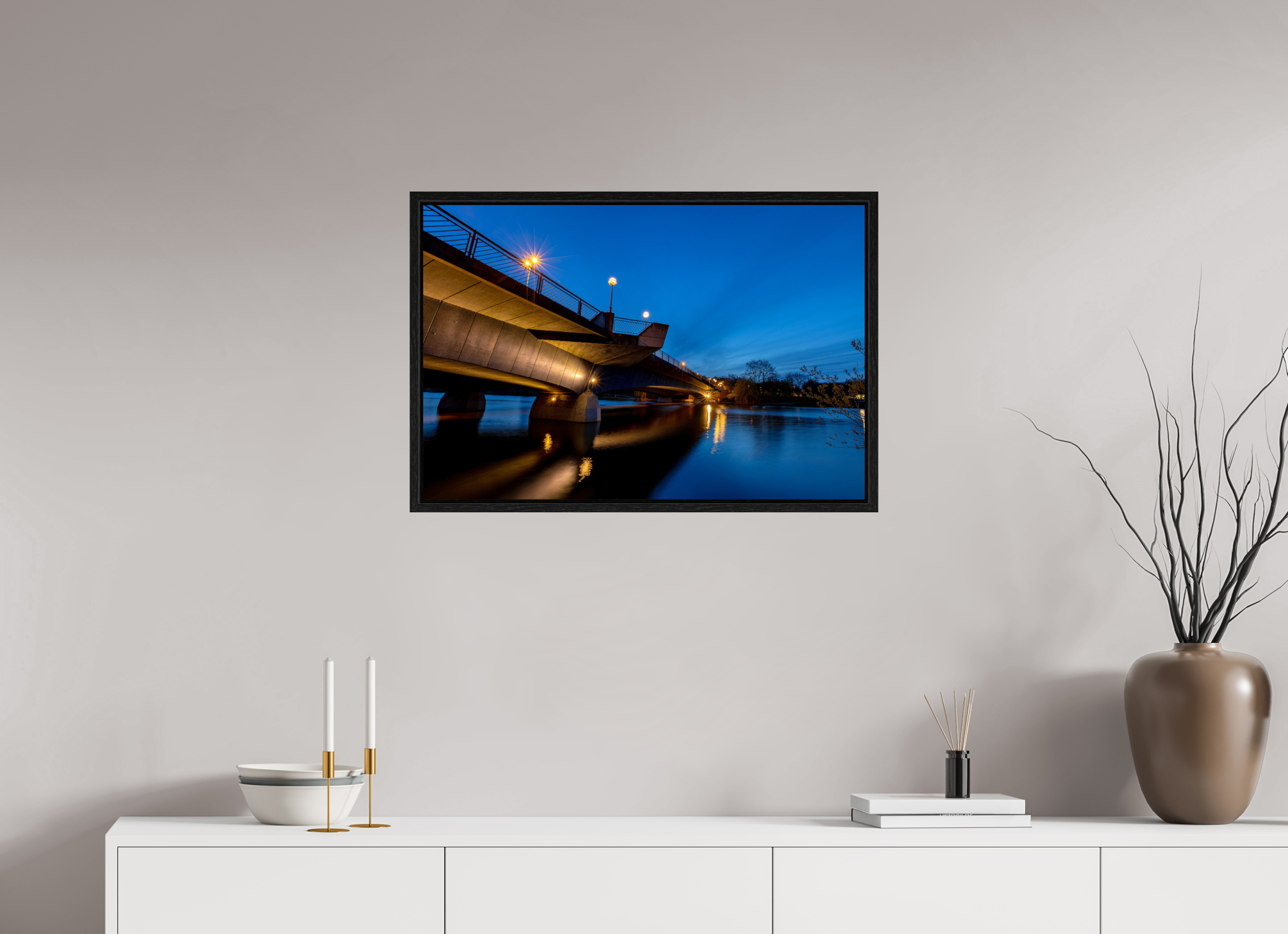 75 x 50 cm, Floater Frame Torminbrücke