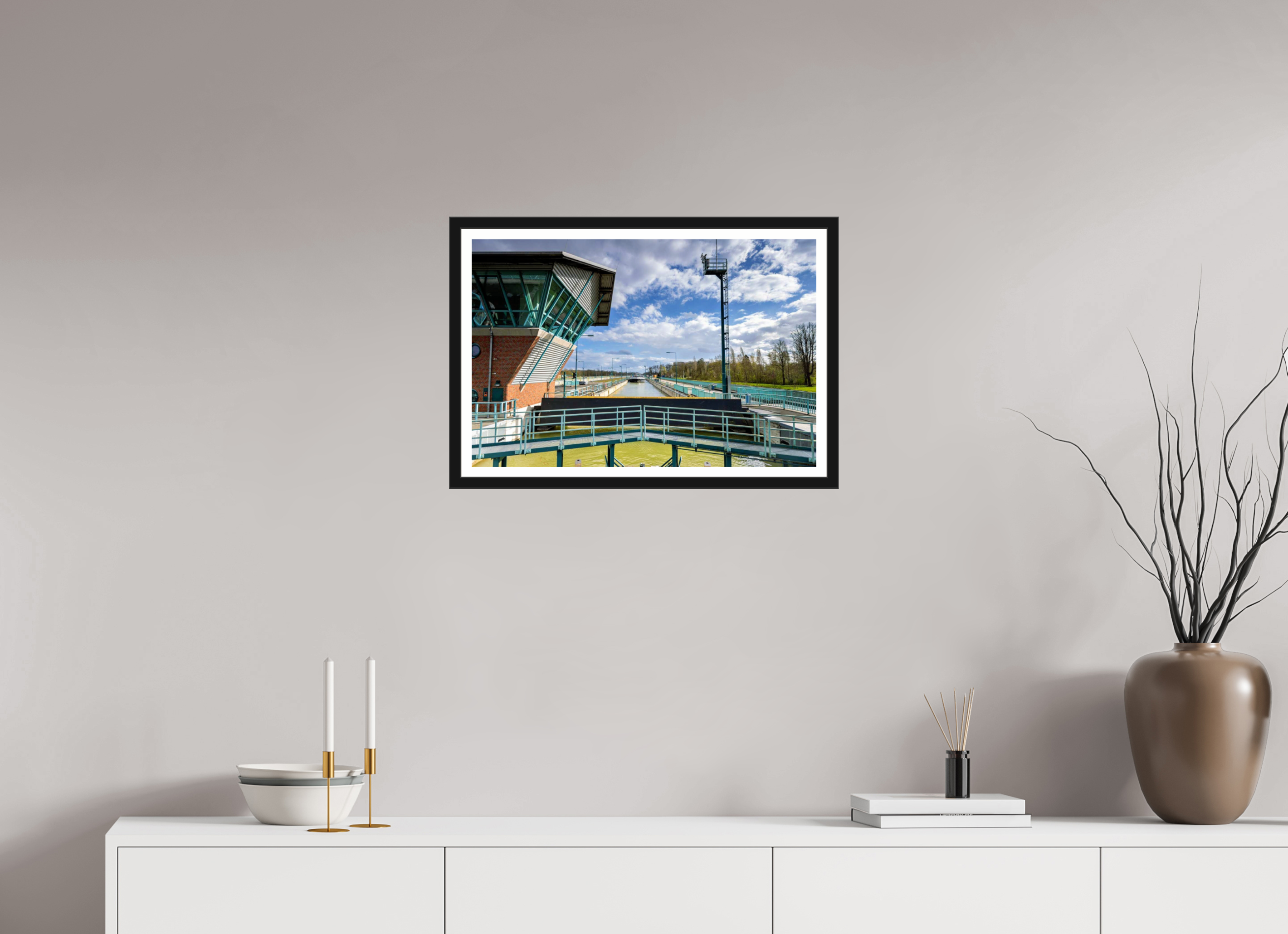 60 x 40 cm, Bern und Rand Die Schleuse - Das Becken