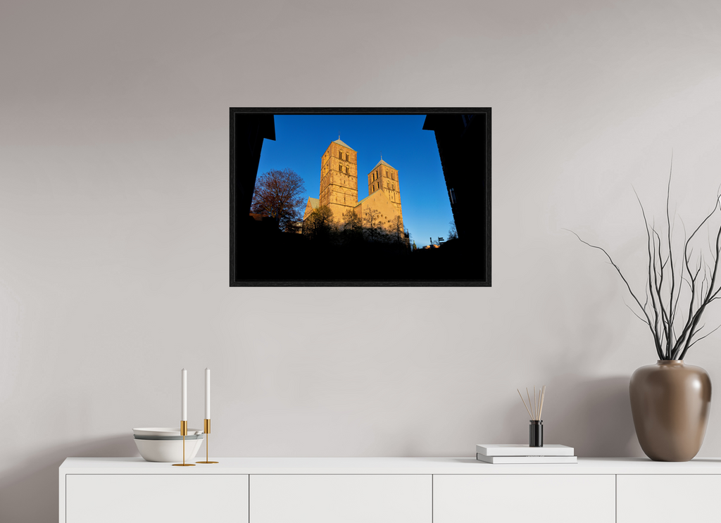 75 x 50 cm, Floater Frame Der Dom - Westseite