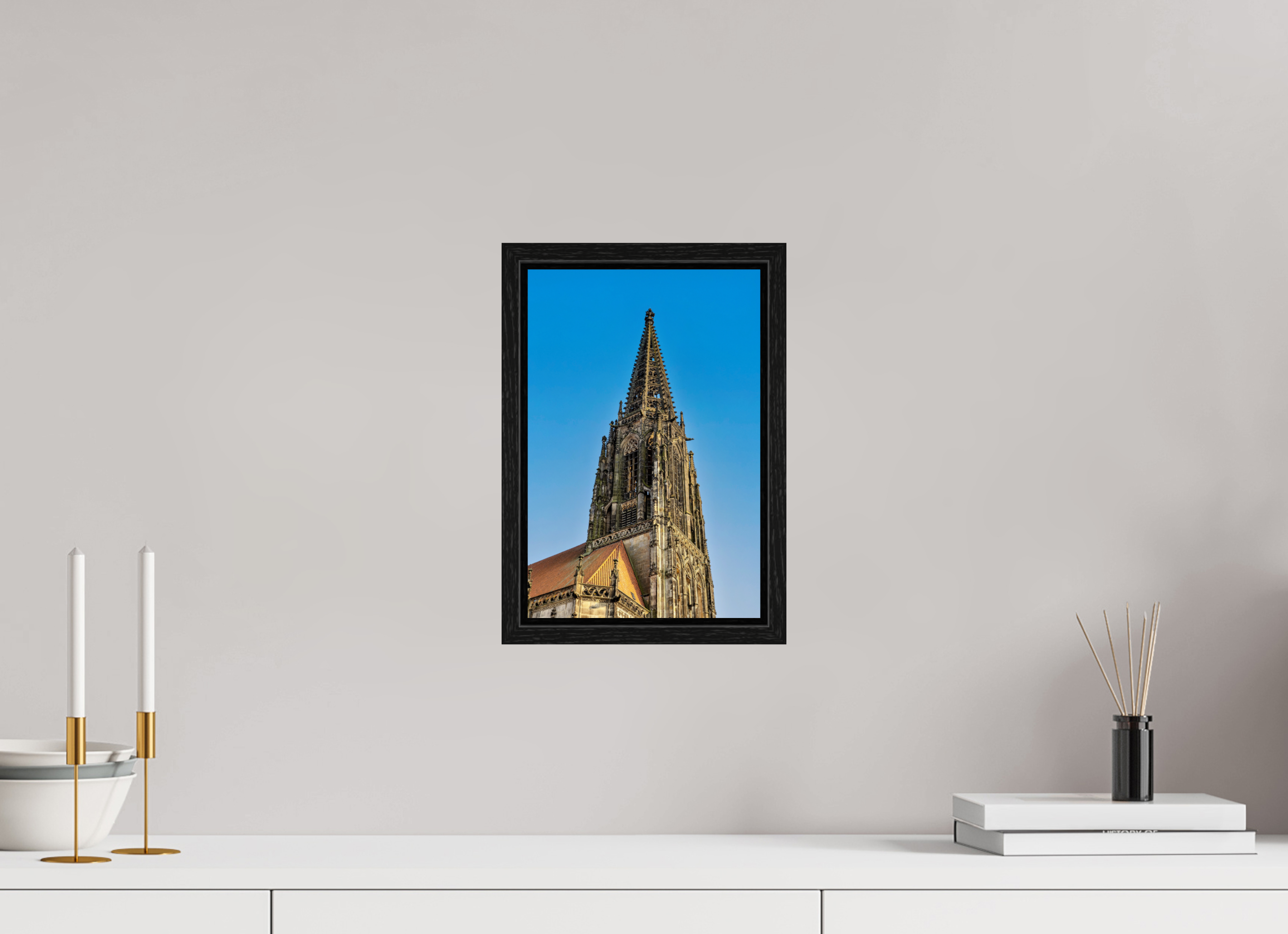 20 x 30 cm, Floater Frame Lamberti Turm