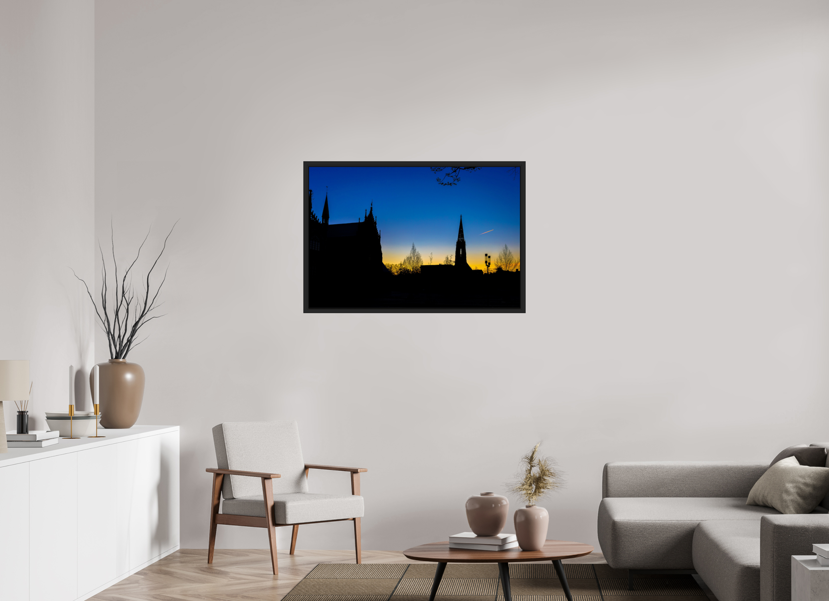 105 x 70 cm, Tokyo 20mm Schattenfuge 4mm Lamberti - Dom bei Sonnenaufgang