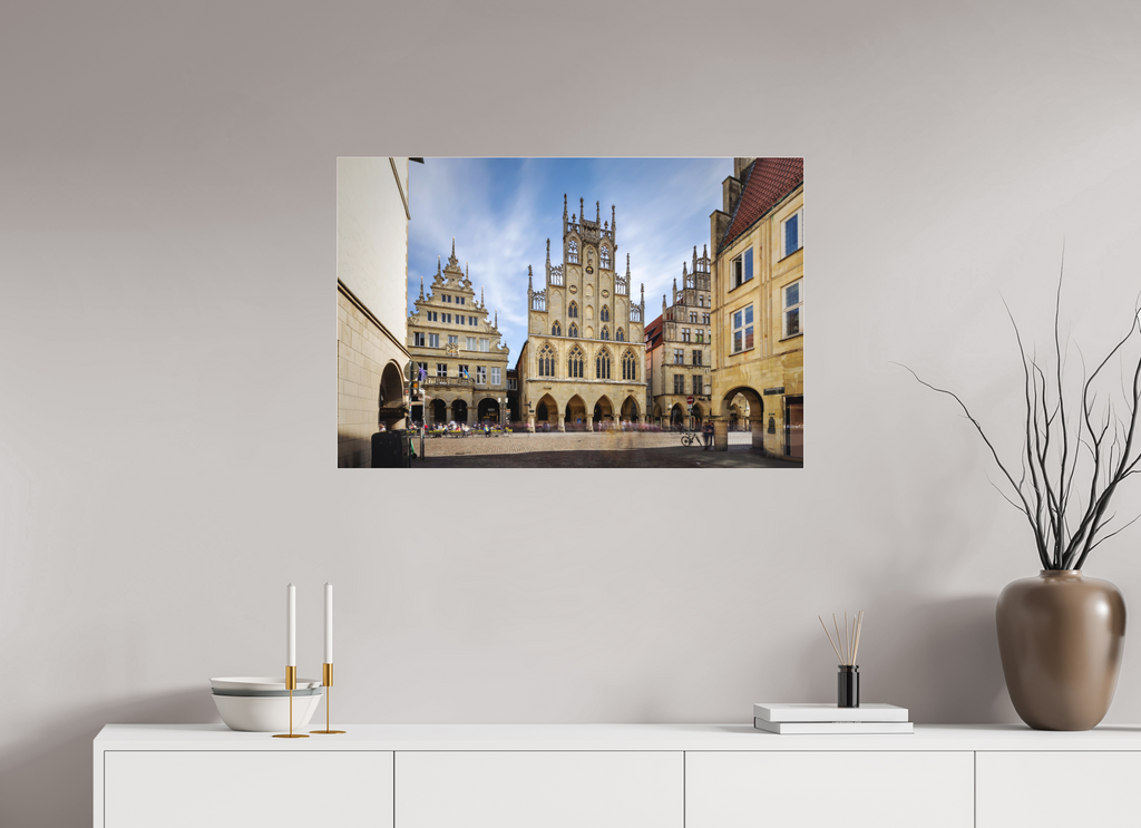 90 x 60 cm, Acrylglas Fine Art Pigmentdruck Das Rathaus