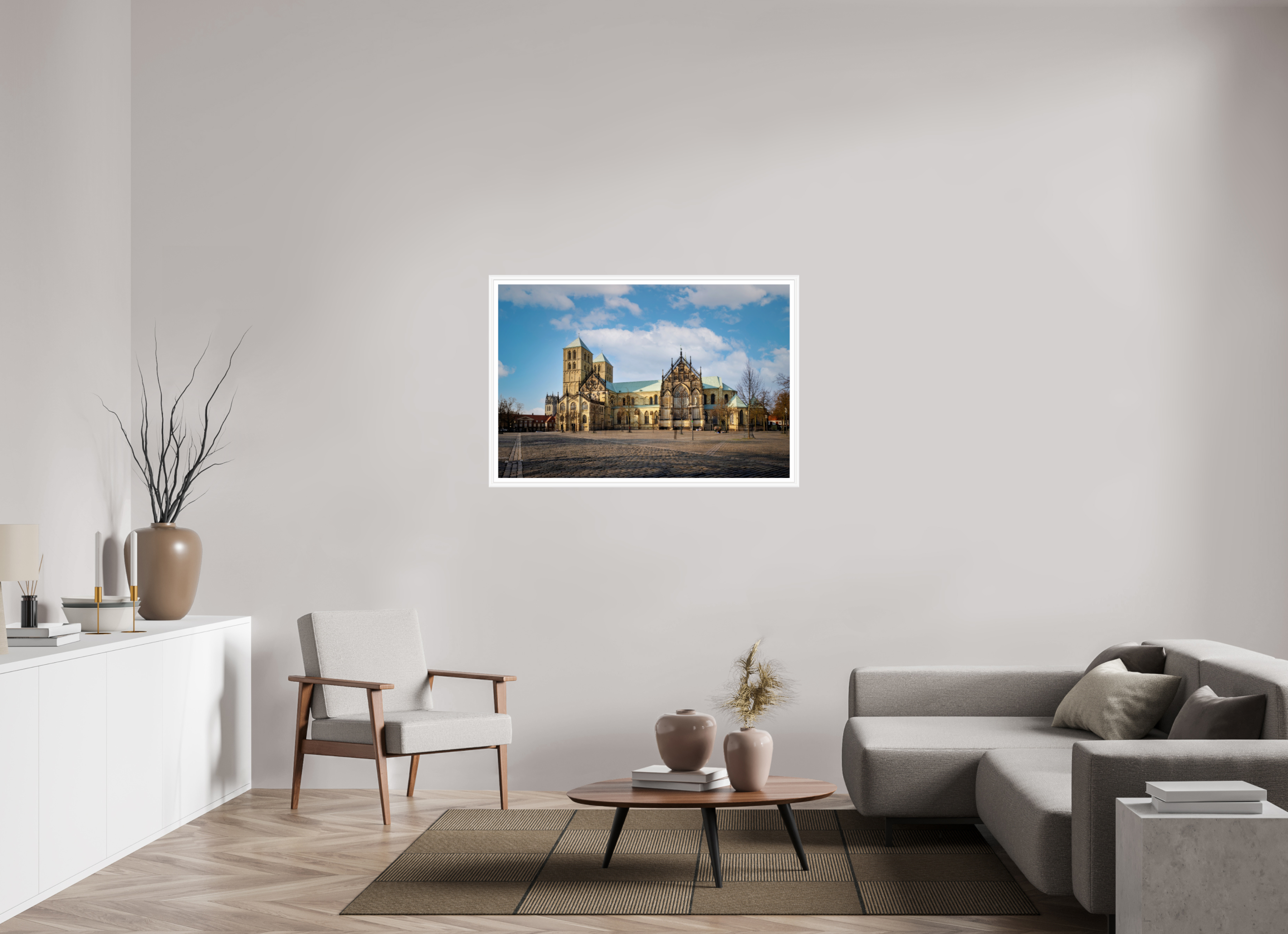 120 x 80 cm, Bern weiß und Rand Der Dom