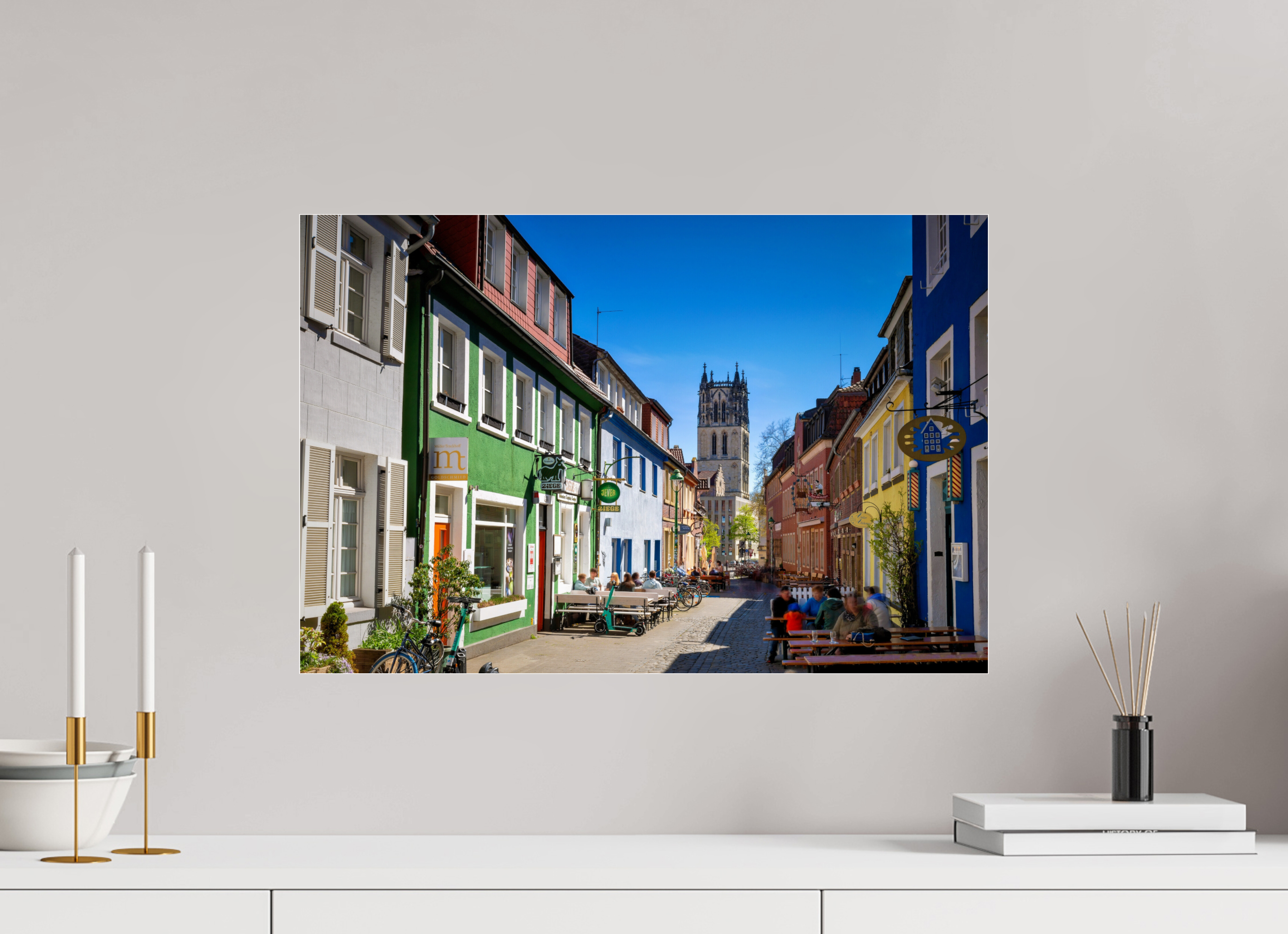 60 x 40 cm, Photo Print Under Acrylic Glass Altstadt