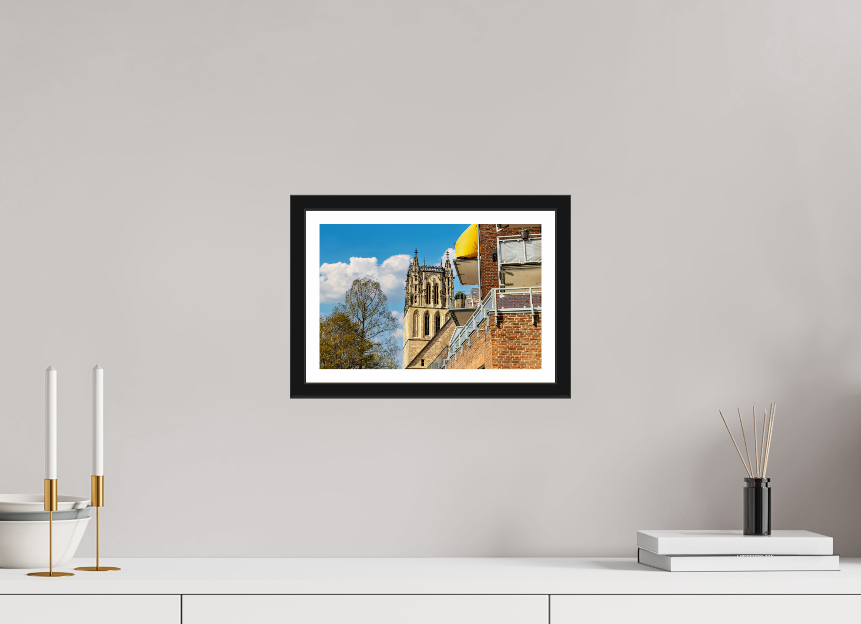 30 x 20 cm, Bern und Rand Überwasserkirche - Der Turm