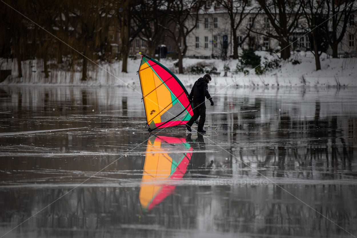 Der Aasee - Eissegler