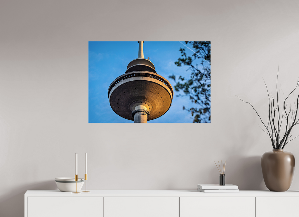 90 x 60 cm, Photo Print Under Acrylic Glass Der Fernsehturm - Das UFO