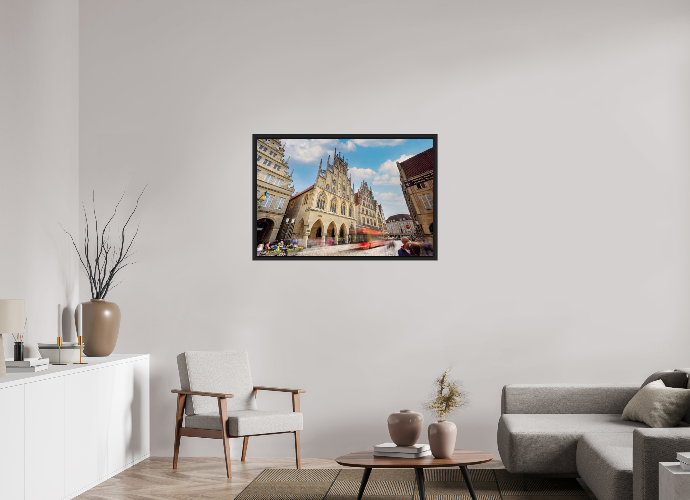 105 x 70 cm, Tokyo 20mm Schattenfuge 4mm Rathaus und Bus