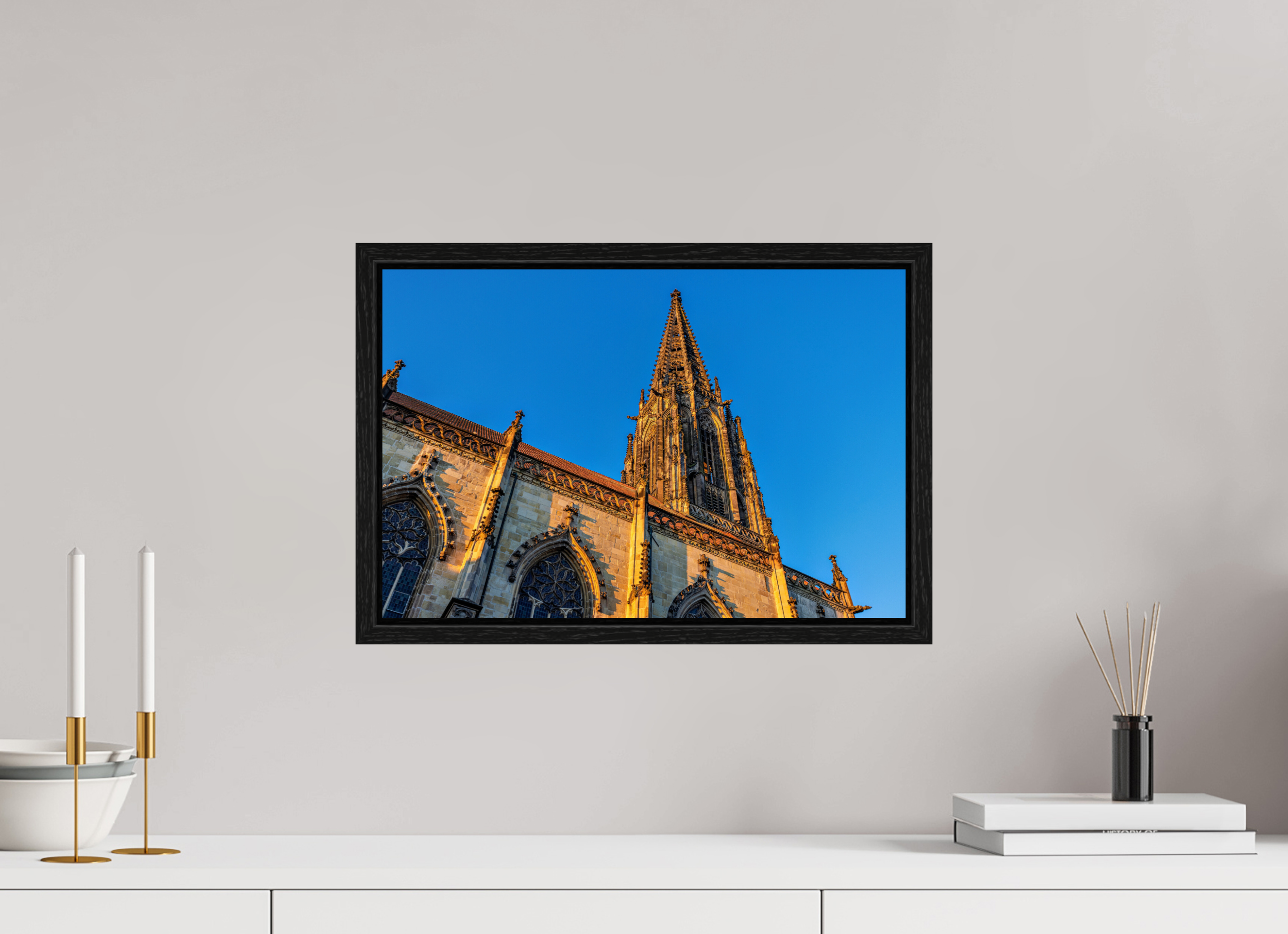 45 x 30 cm, Floater Frame Lamberti seitlich