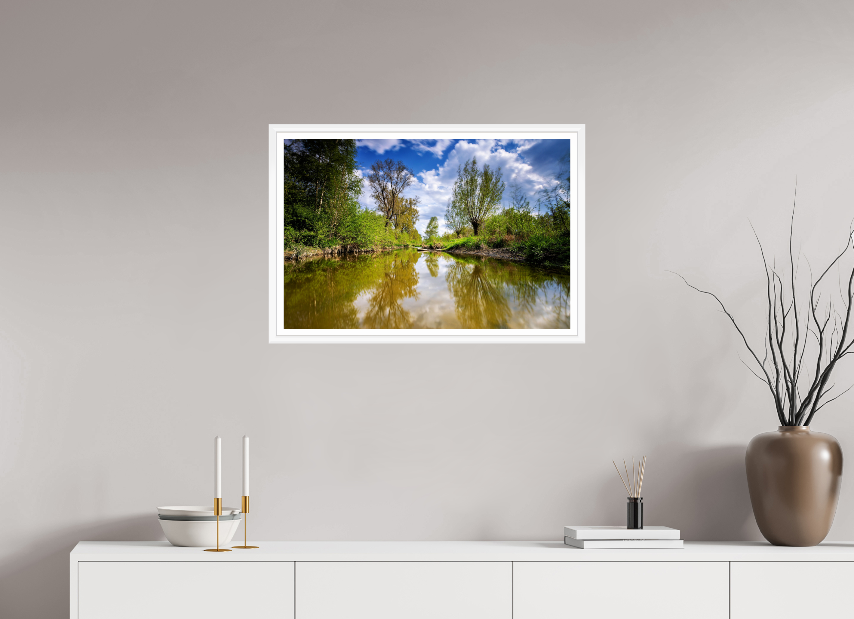 75 x 50 cm, Bern weiß und Rand Aa - Renaturierung / 2