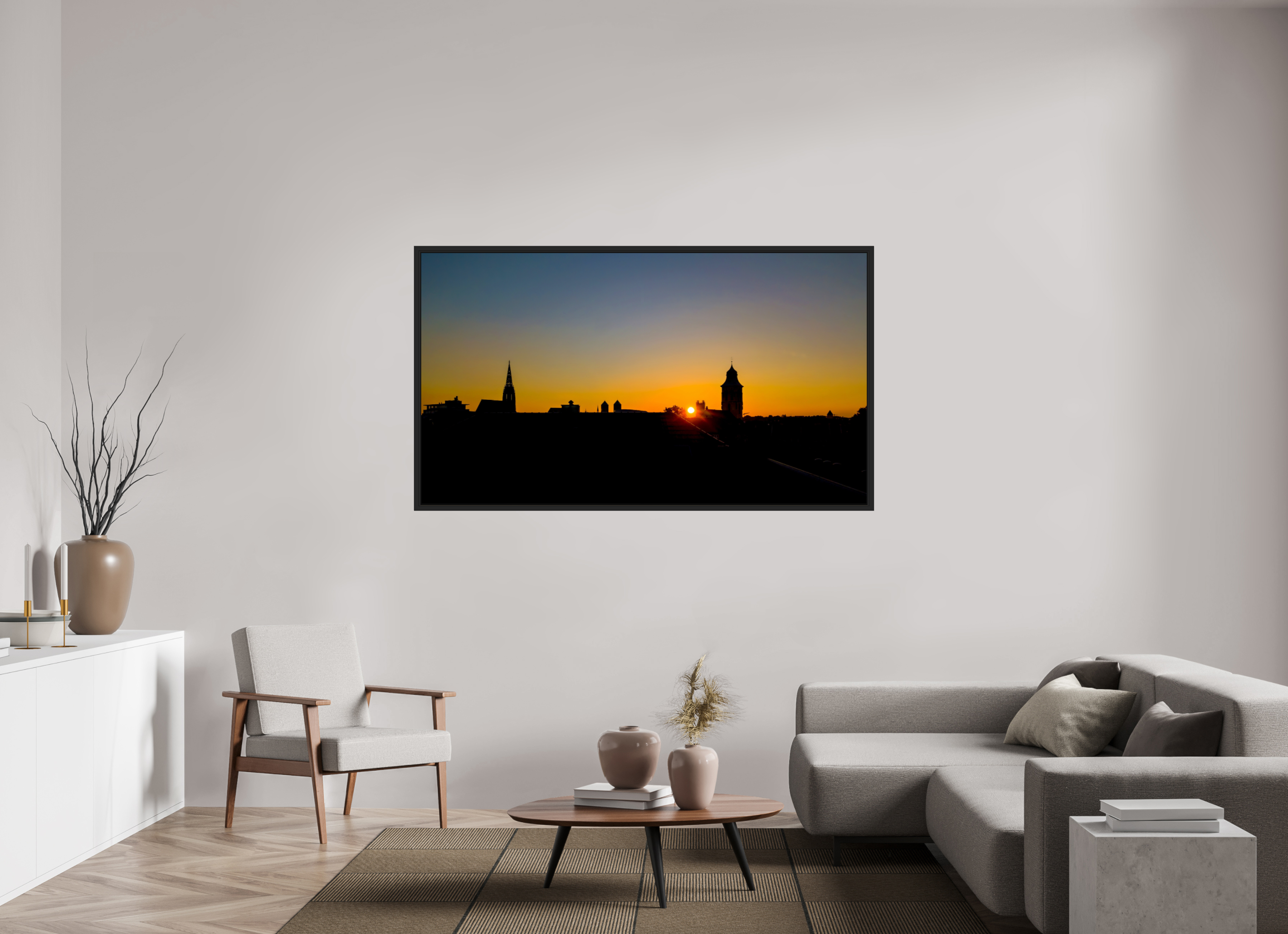 176 x 99 cm, Tokyo 20mm Schattenfuge 4mm Skyline / Sonnenuntergang