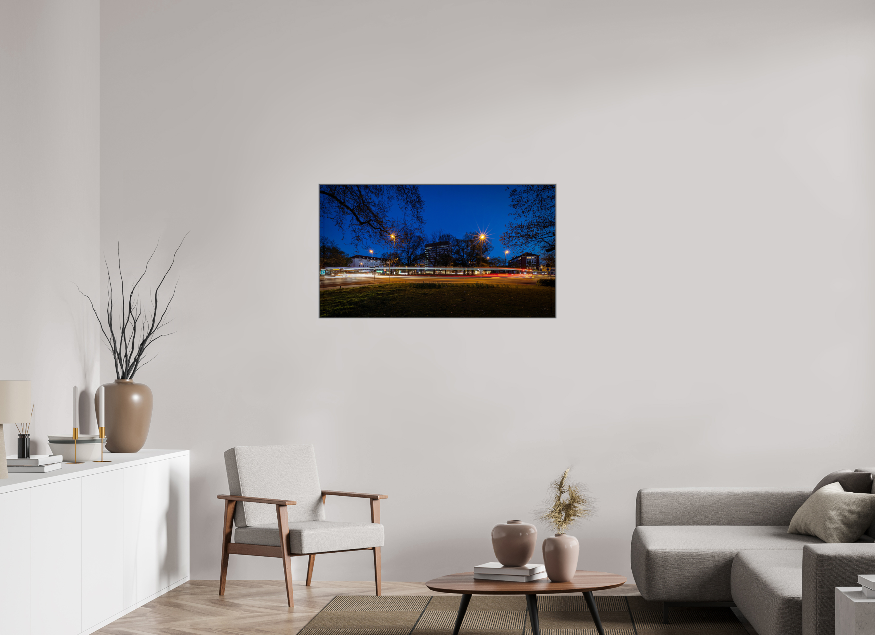 112 x 63 cm, Alurahmen 25mm Der Kreisel