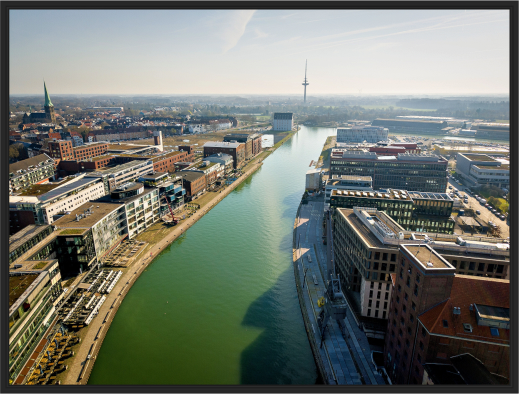 Main image Münster Hafen – Ruhe zwischen Stahl und Wasser