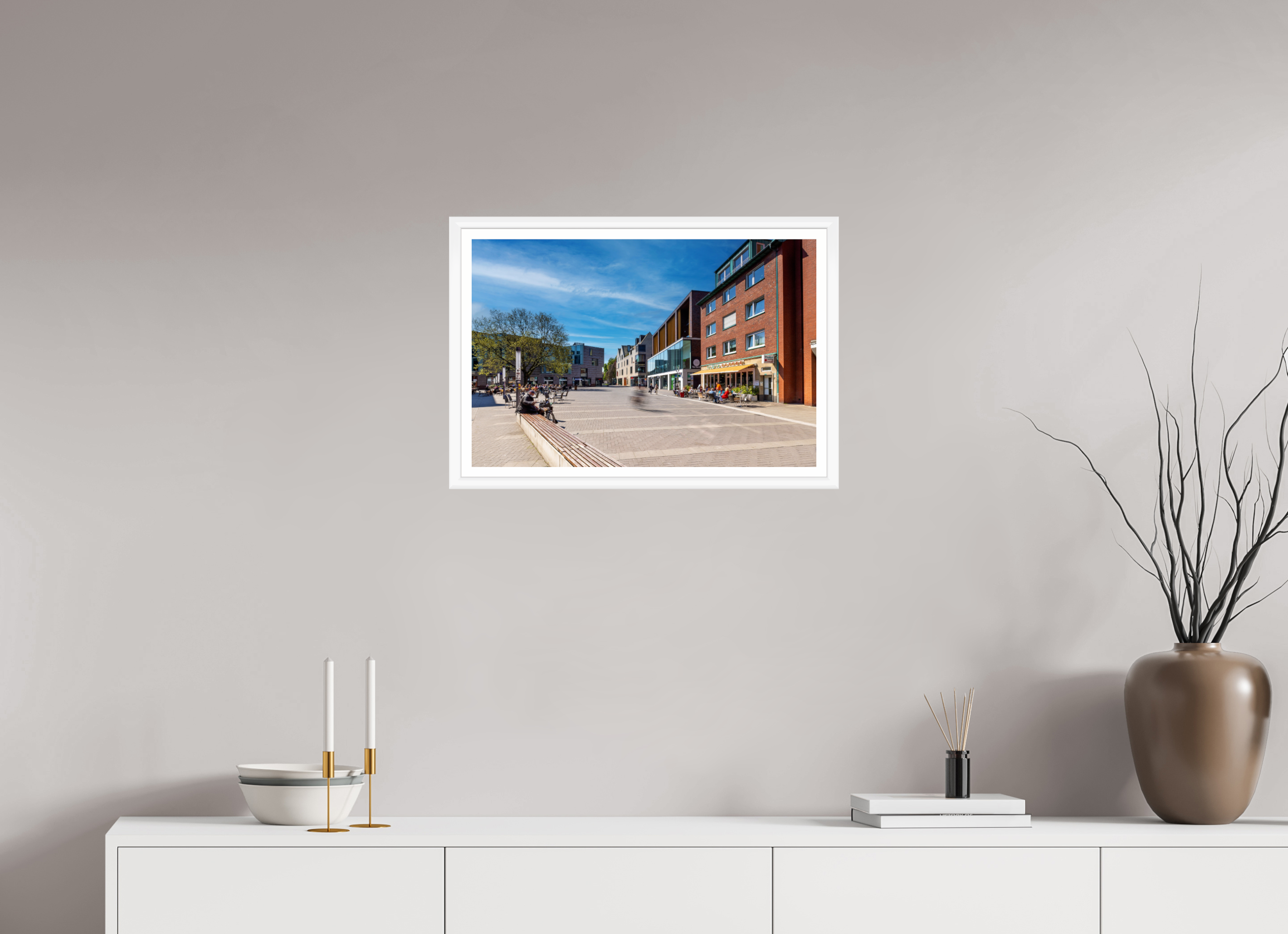 60 x 40 cm, Bern weiß und Rand Stubengasse - Innenstadt