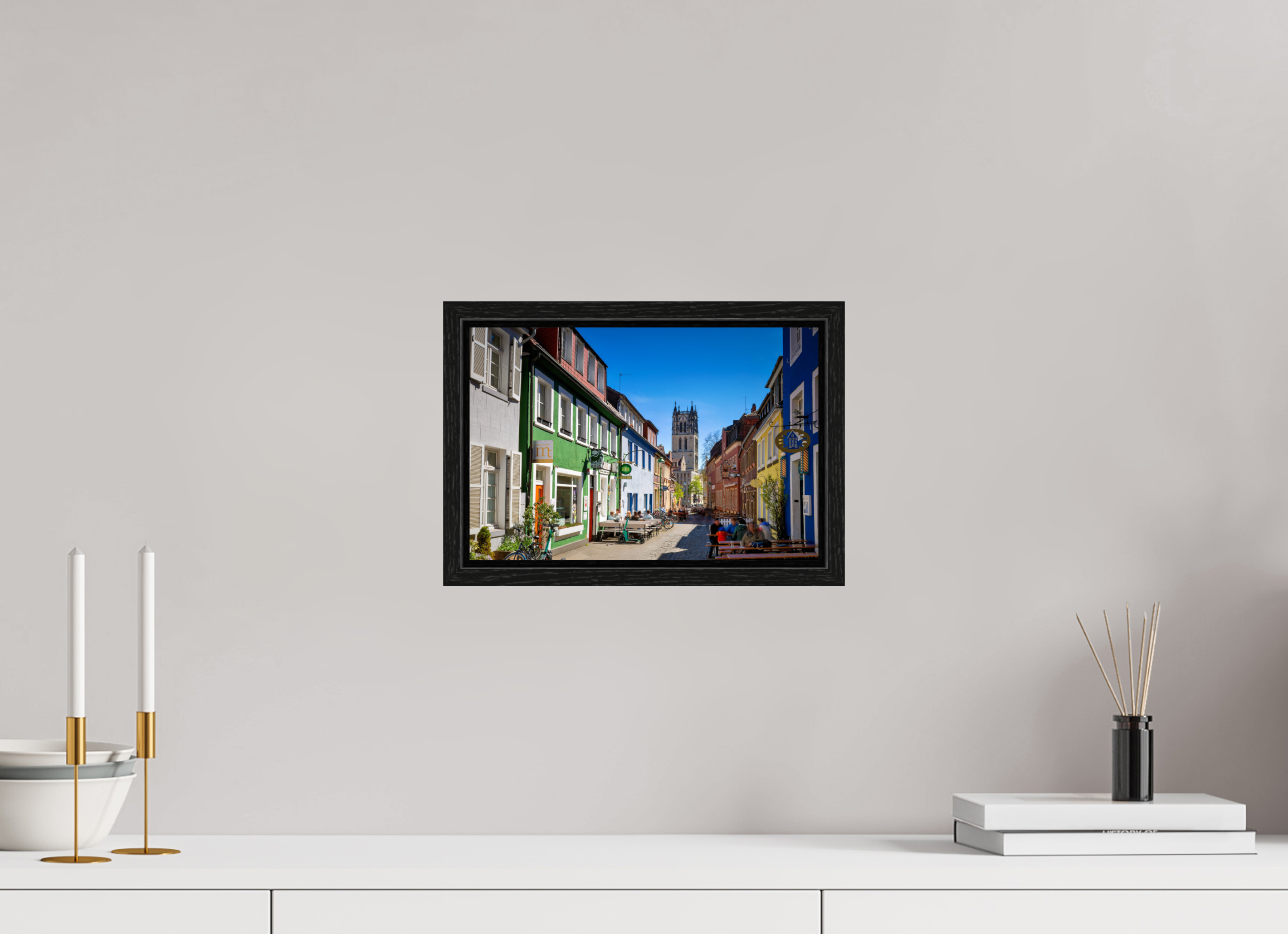 30 x 20 cm, Floater Frame Altstadt