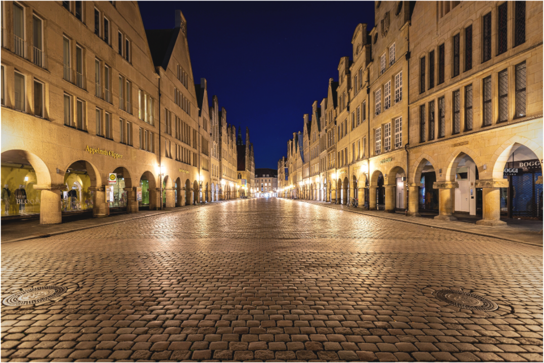Main image Prinzipalmarkt bei Nacht