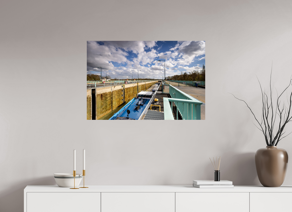 90 x 60 cm, Baryta - Fine Art Die Schleuse