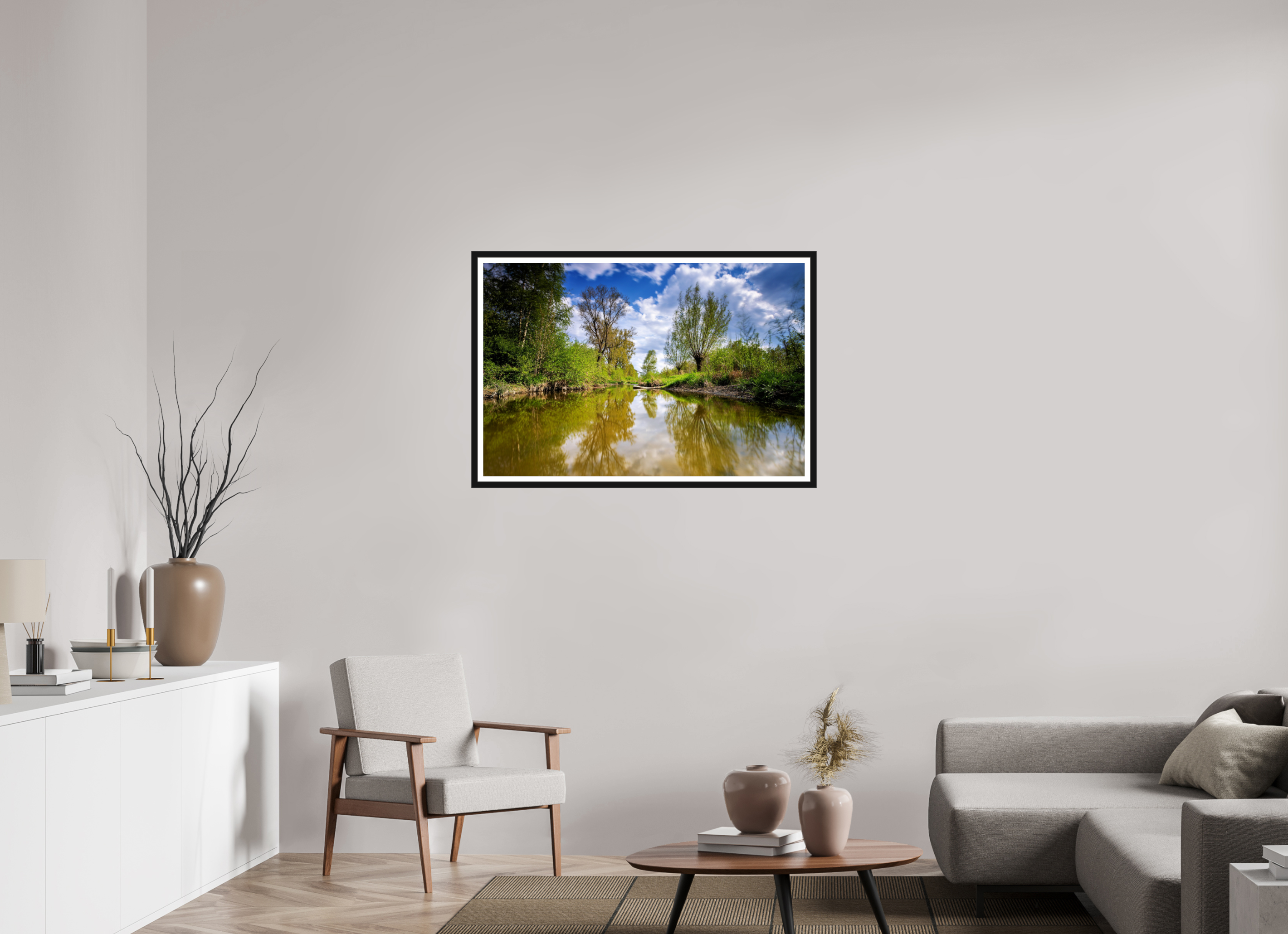 105 x 70 cm, Bern und Rand Aa - Renaturierung / 2