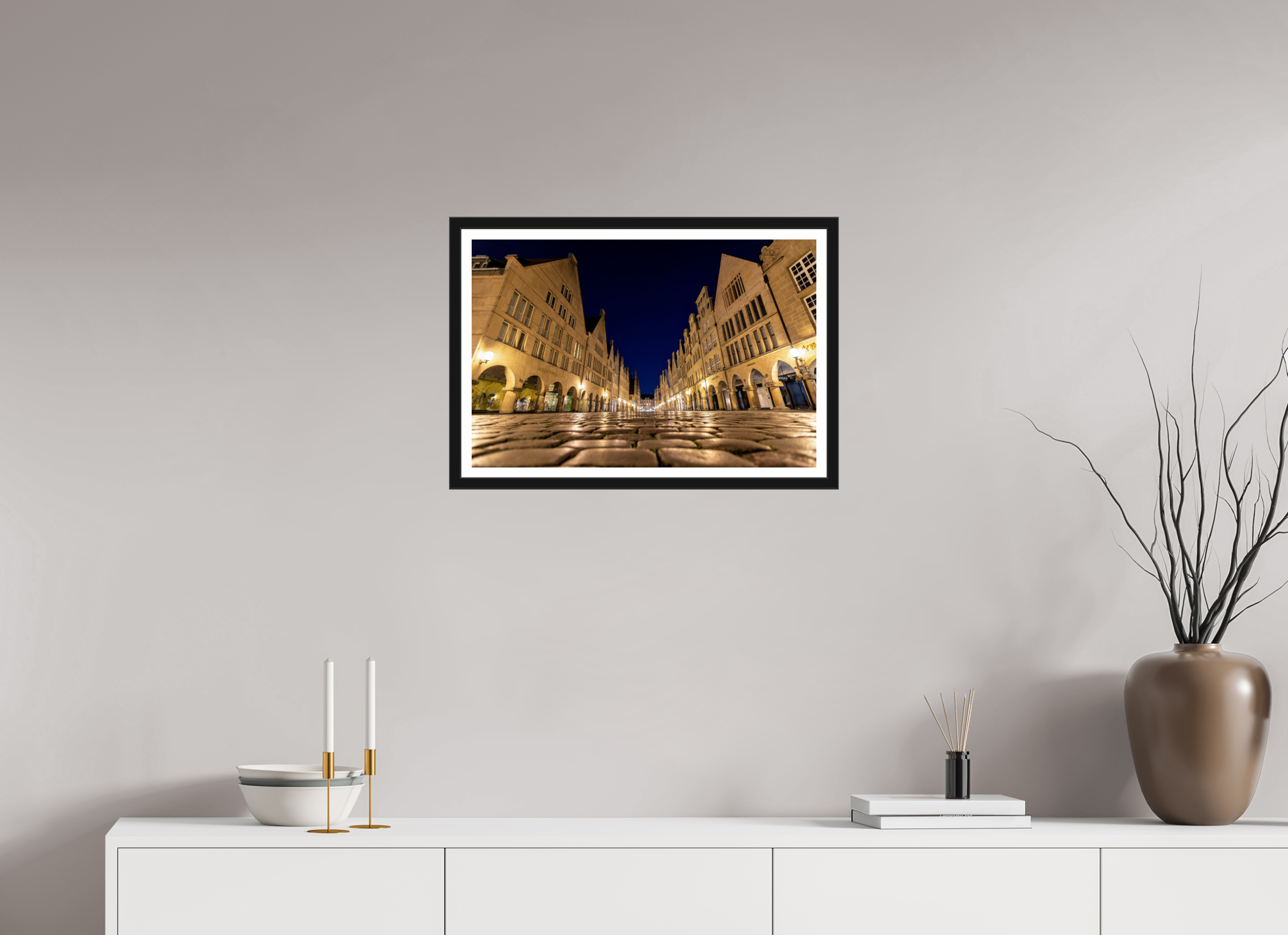 60 x 40 cm, Bern und Rand Prinzipalmarkt - Perspektive