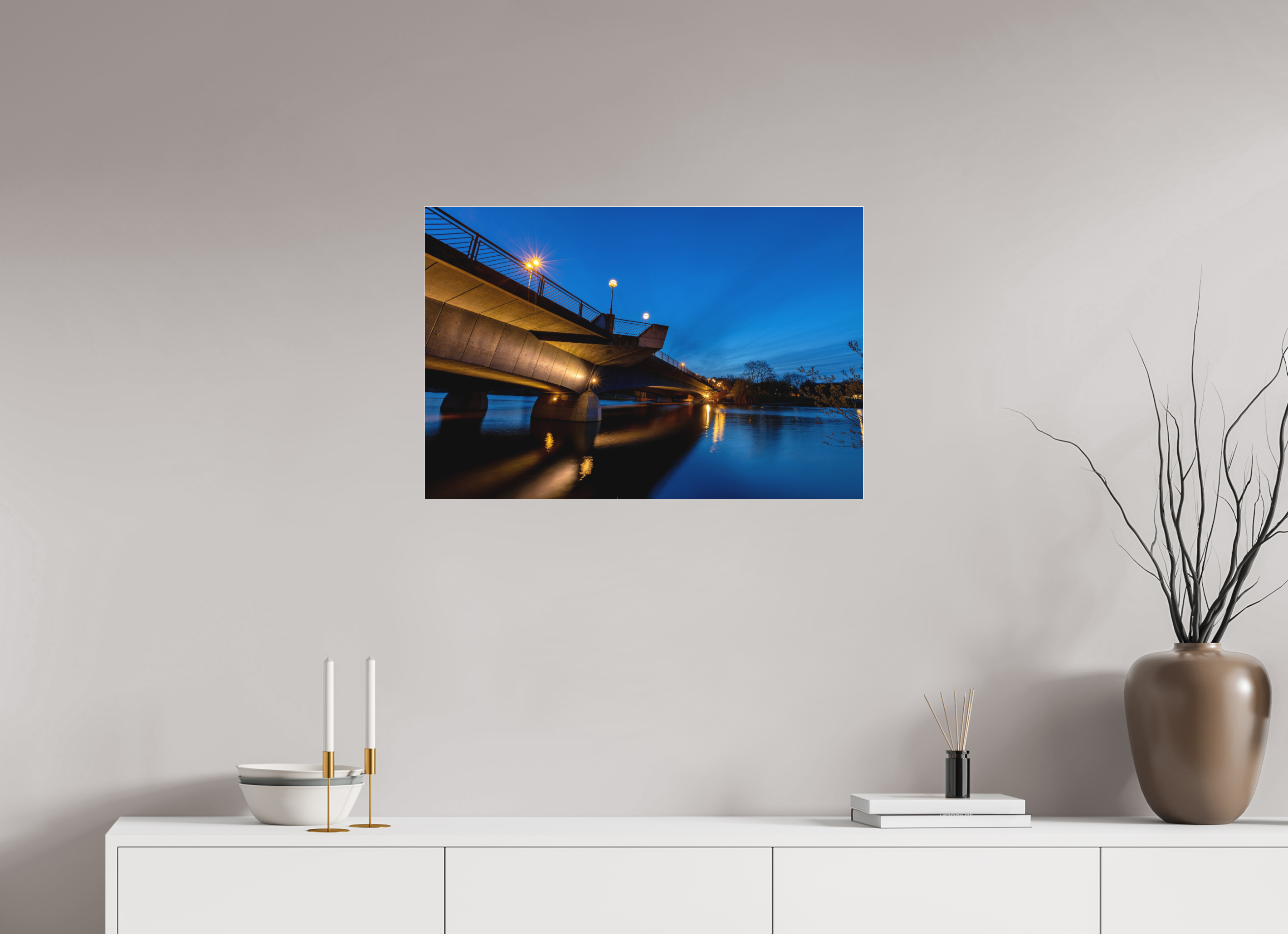 75 x 50 cm, Acrylglas Fine Art Pigmentdruck Torminbrücke