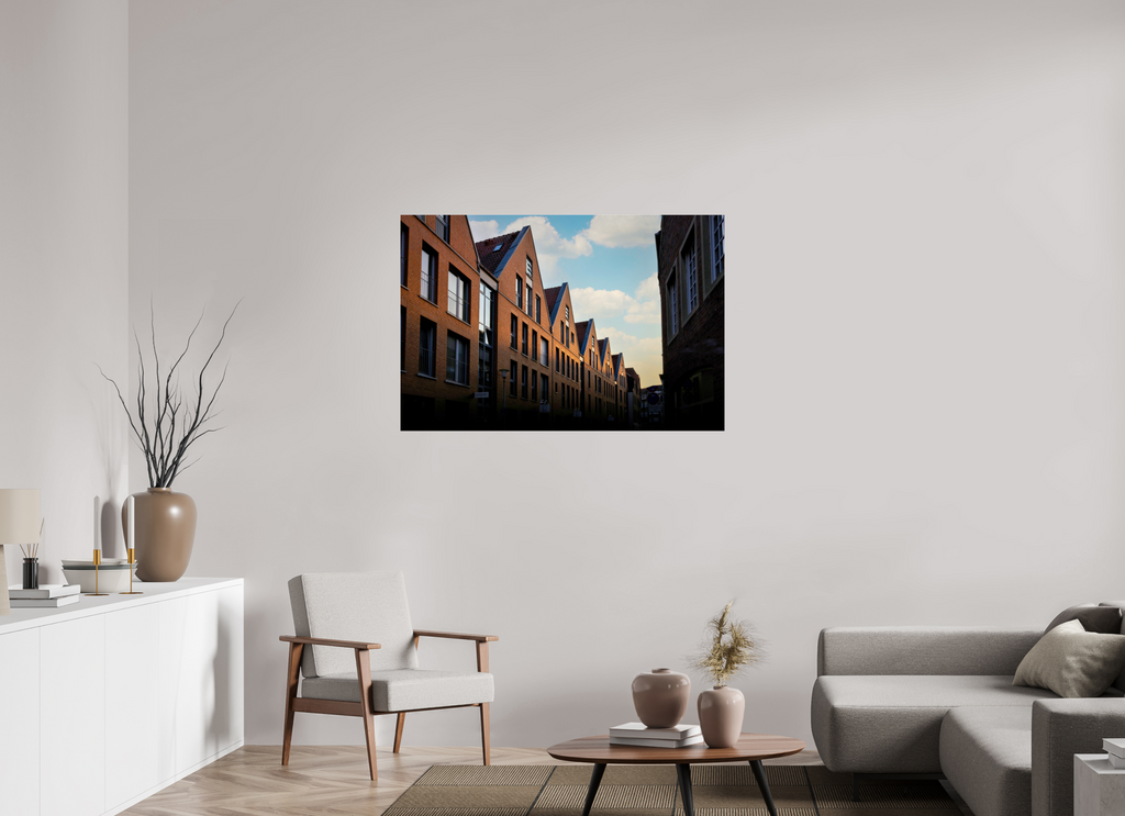 120 x 80 cm, Photo Print Under Acrylic Glass Die Giebel der Hörster Str