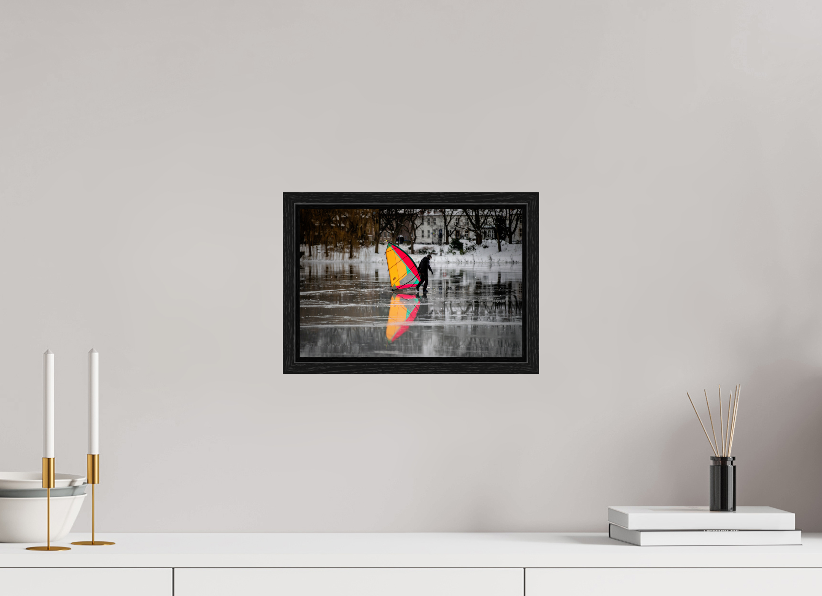 30 x 20 cm, Floater Frame Der Eissegler