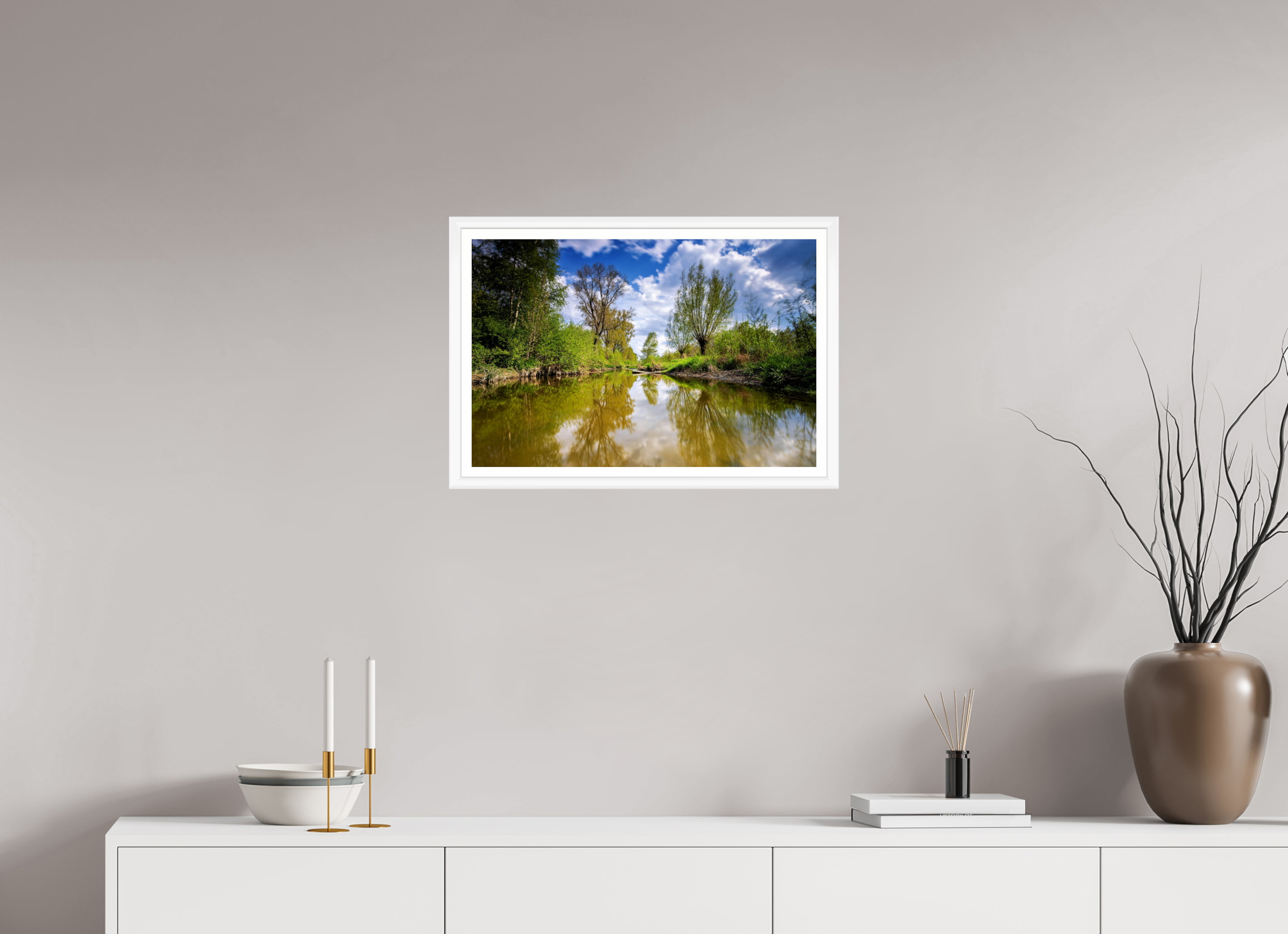 60 x 40 cm, Bern weiß und Rand Aa - Renaturierung / 2