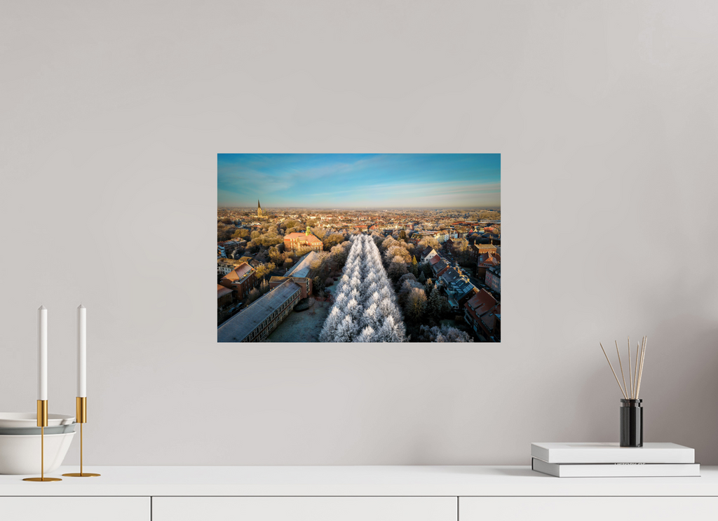 45 x 30 cm, Baryta - Fine Art Promenade im Winter