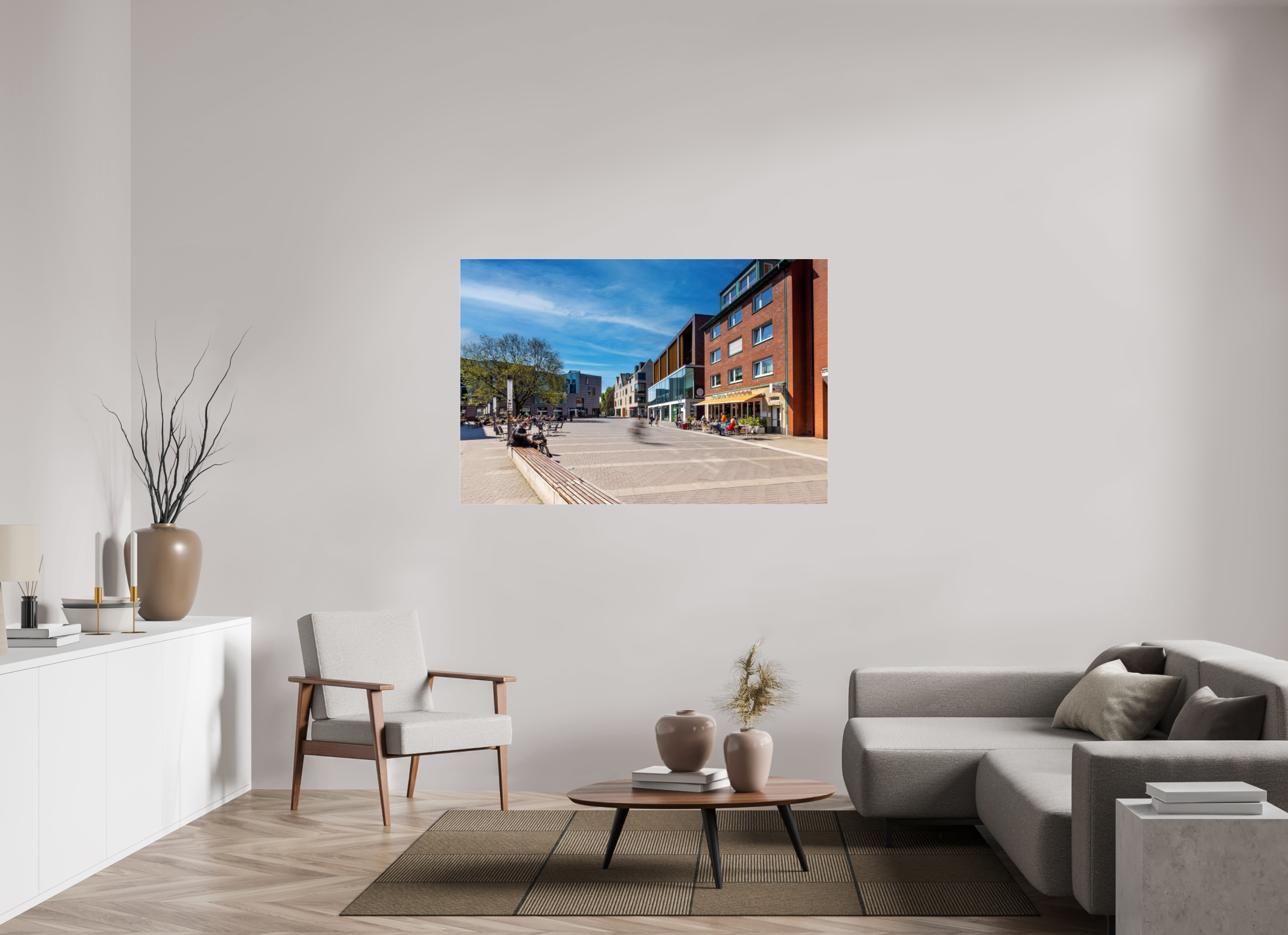 150 x 100 cm, Photo Print Under Acrylic Glass Stubengasse - Innenstadt