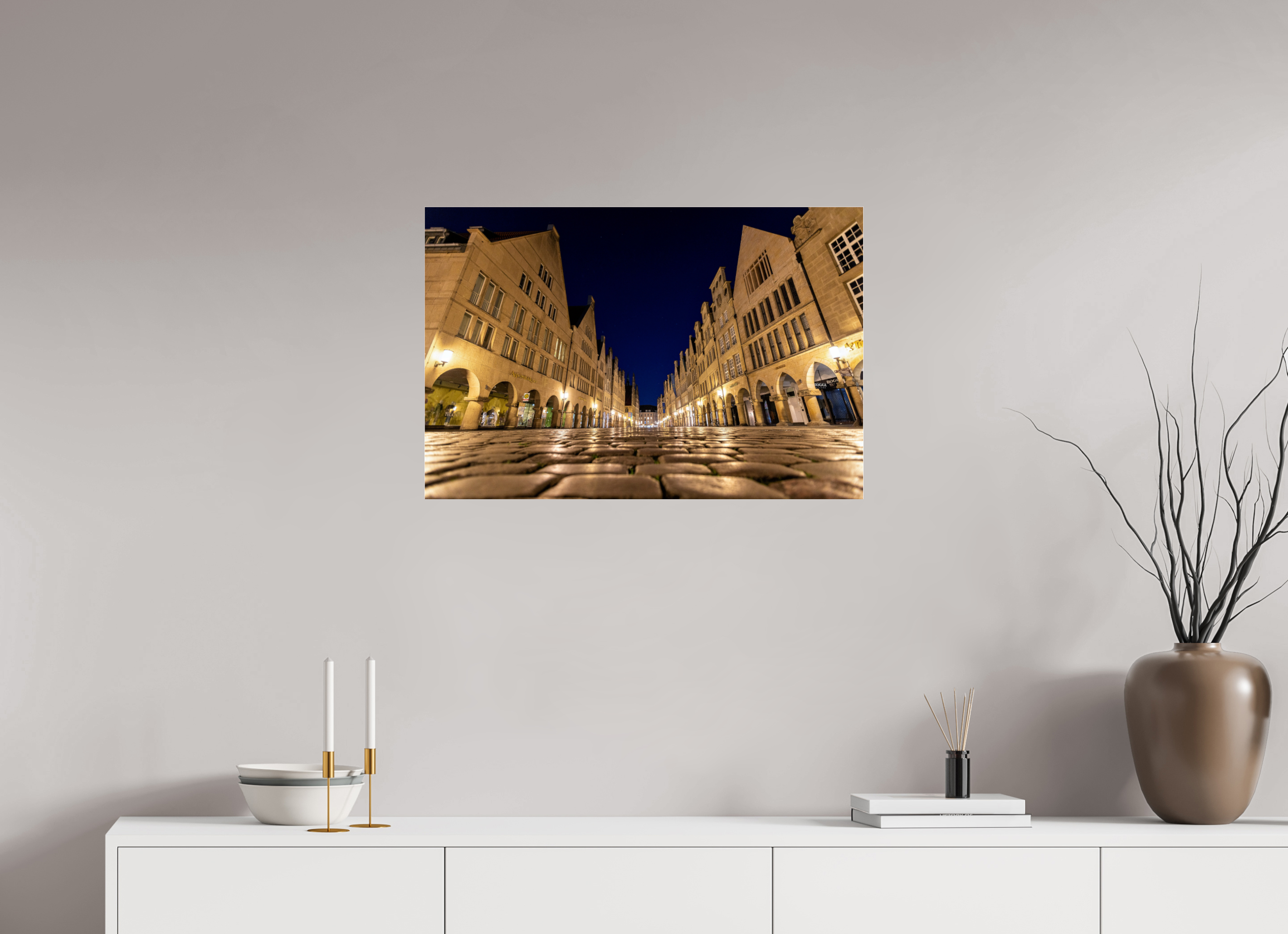 75 x 50 cm, Photo Print Under Acrylic Glass Prinzipalmarkt - Perspektive
