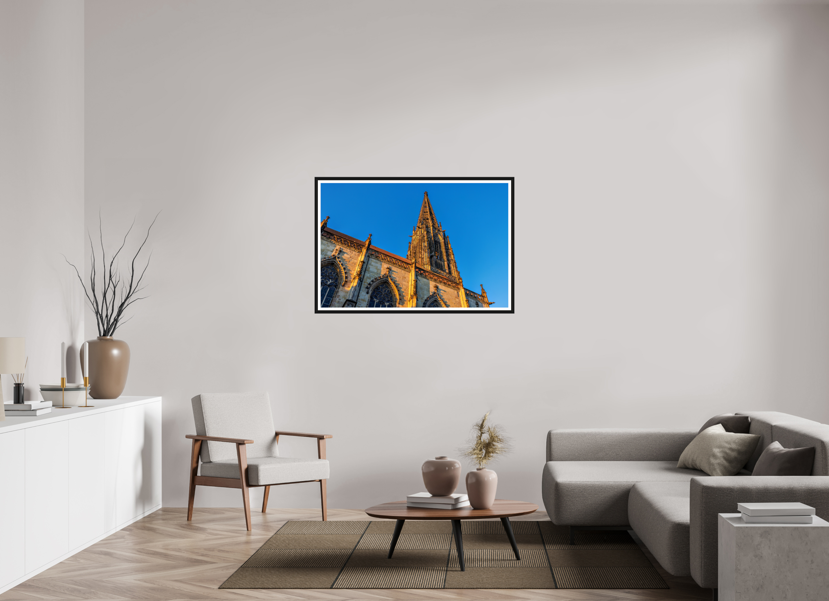 120 x 80 cm, Bern und Rand Lamberti seitlich