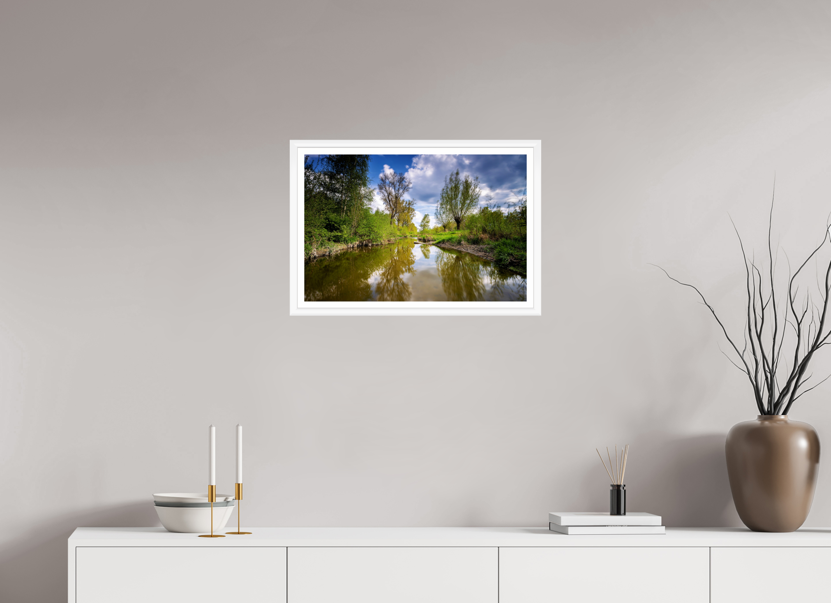 60 x 40 cm, Bern weiß und Rand Aa Renaturierung