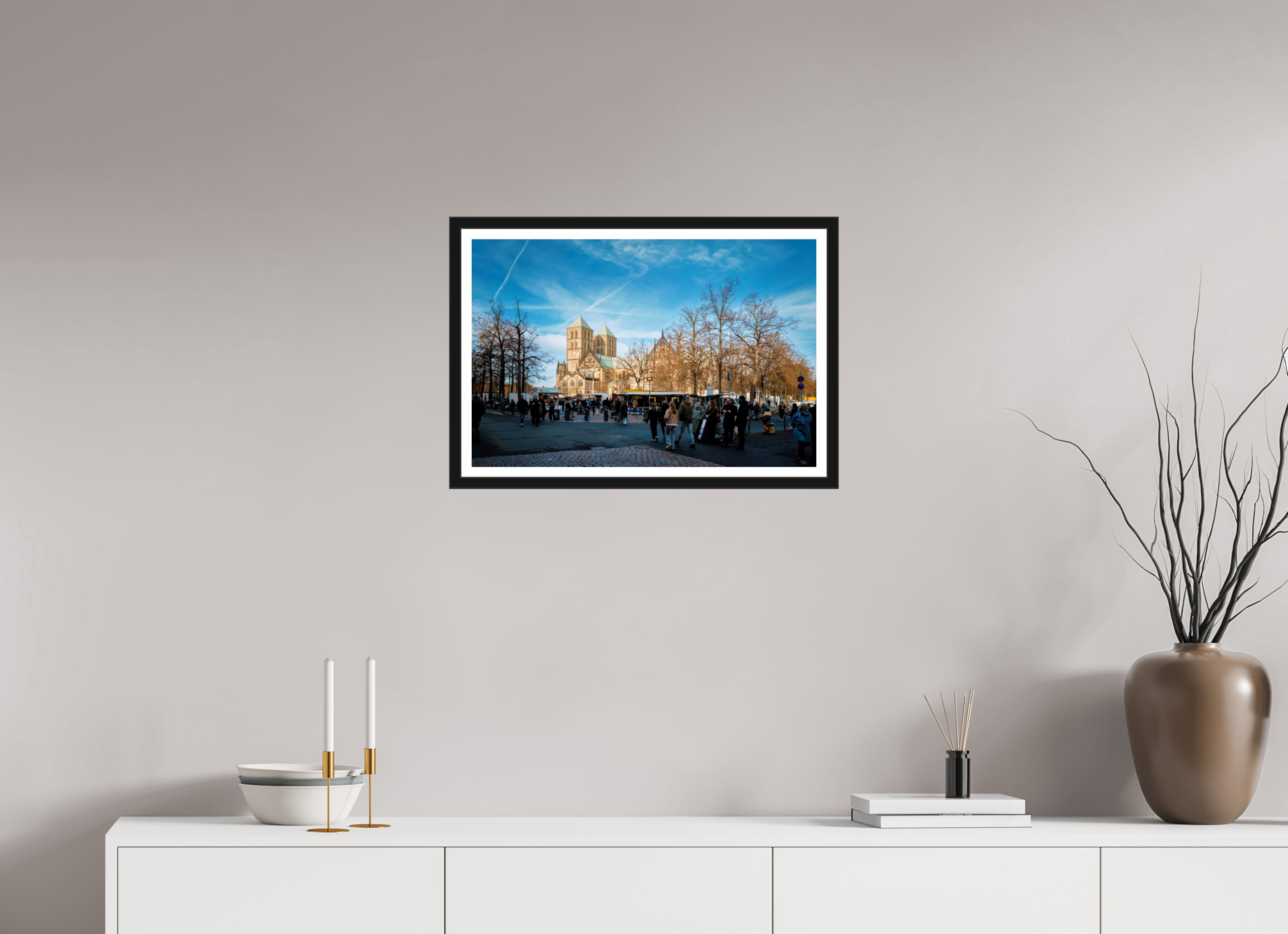 60 x 40 cm, Bern und Rand Der Dom während des Markts