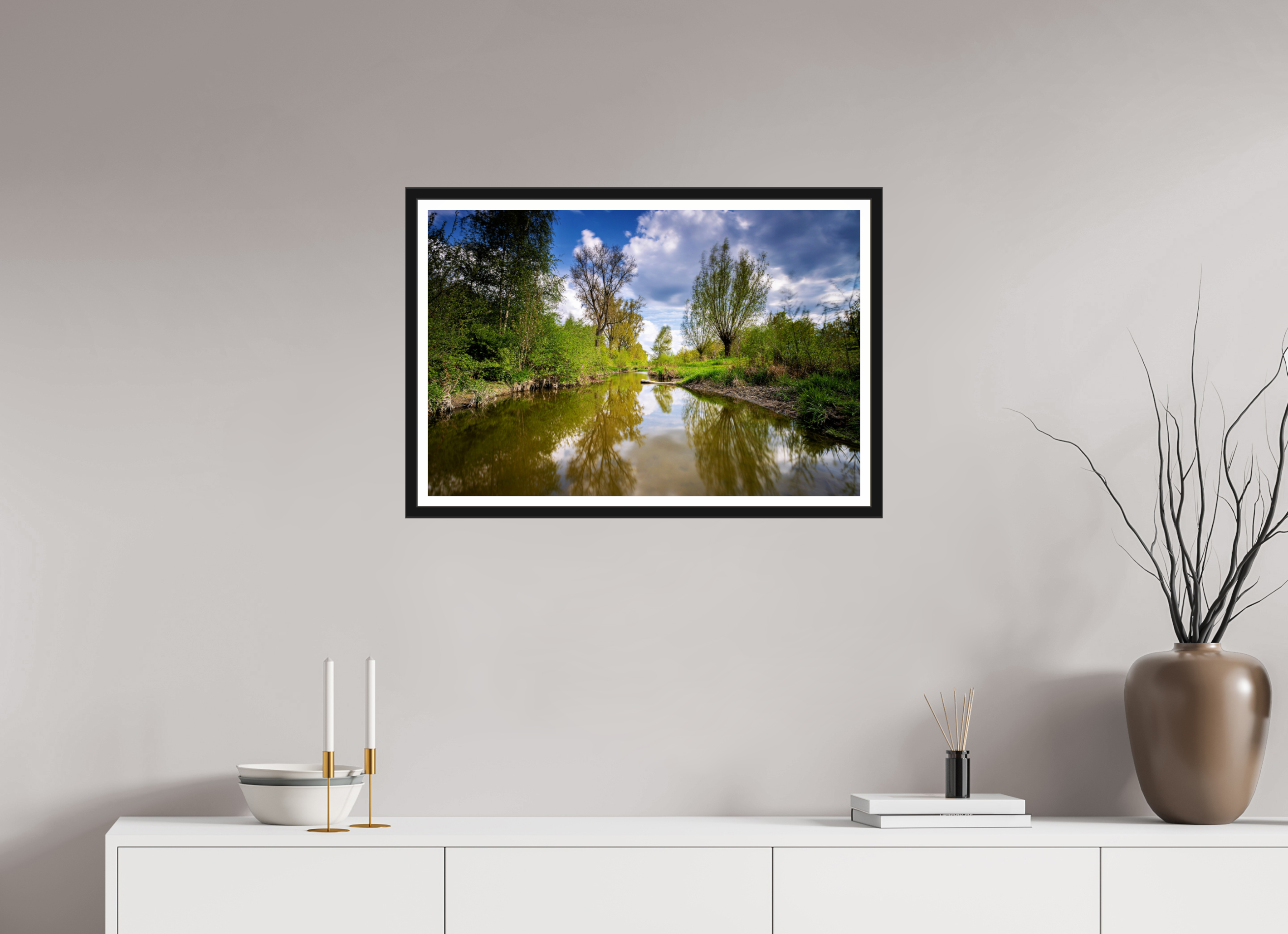 75 x 50 cm, Bern und Rand Aa Renaturierung