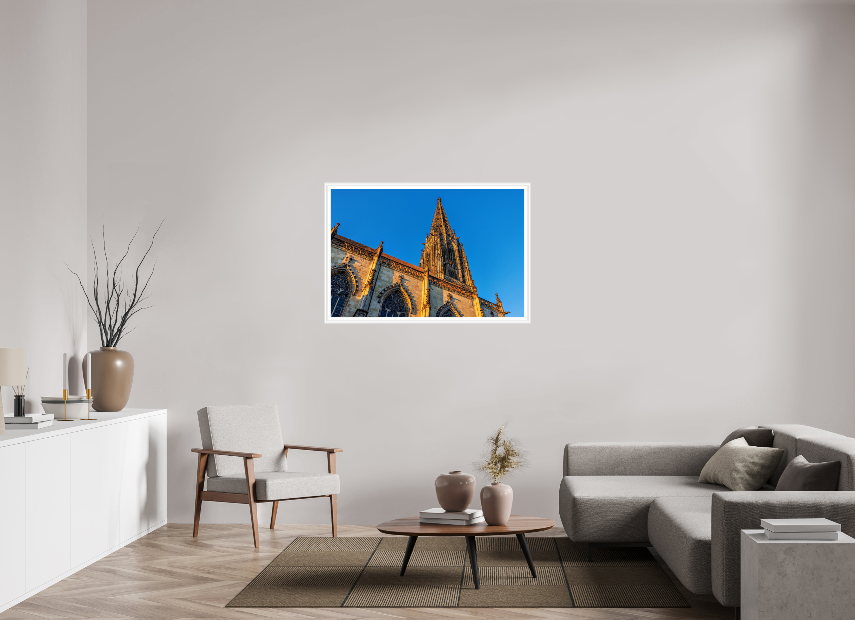120 x 80 cm, Bern weiß und Rand Lamberti seitlich