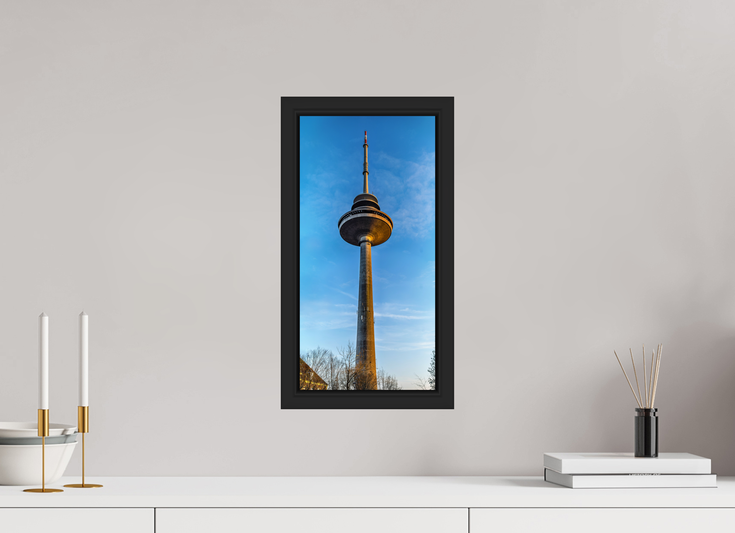 20 x 40,5 cm, Tokyo 20mm Schattenfuge 4mm Der Fernsehturm - ganz