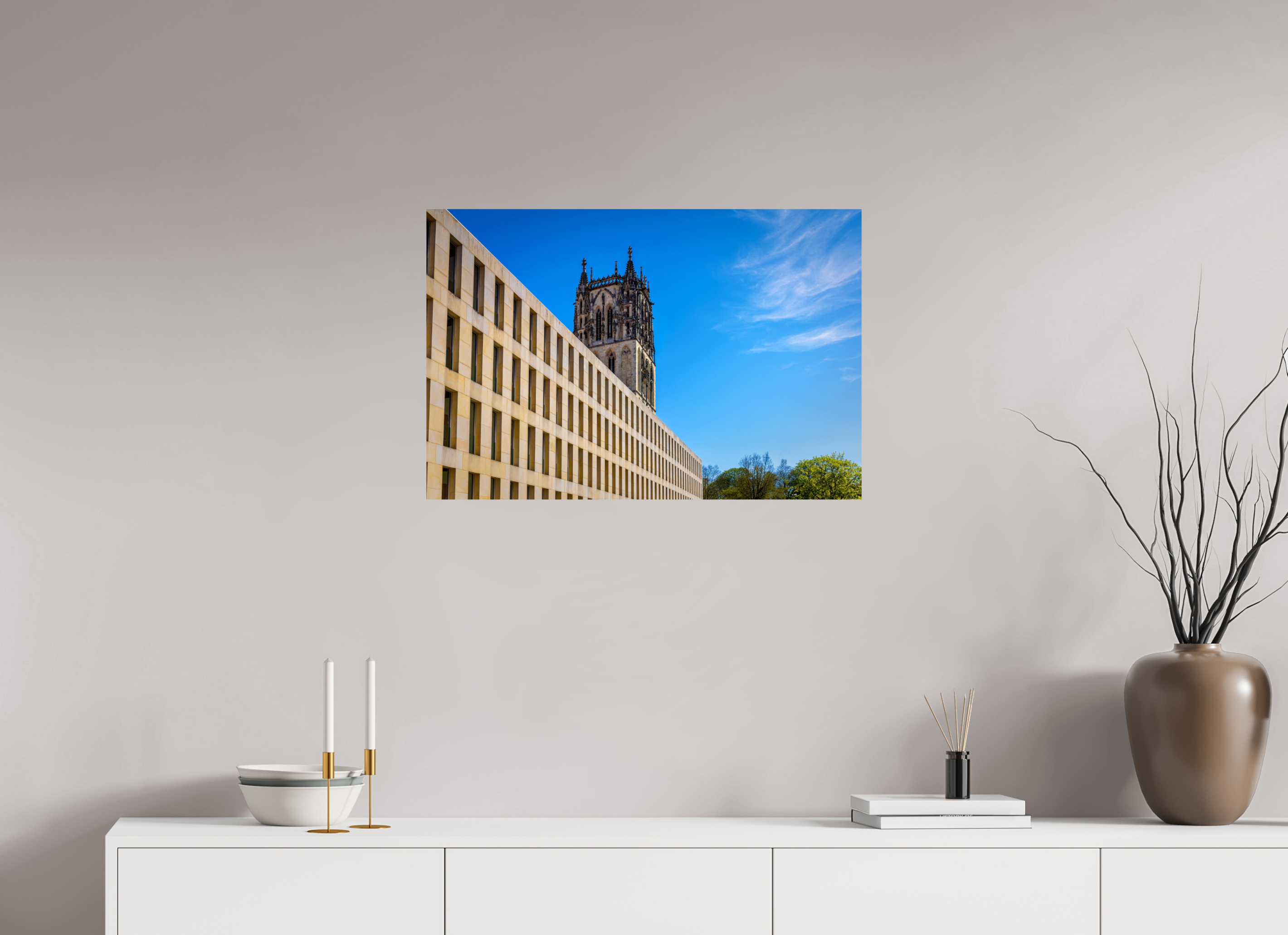 75 x 50 cm, Baryta - Fine Art Überwasserkirche / Bibliothek